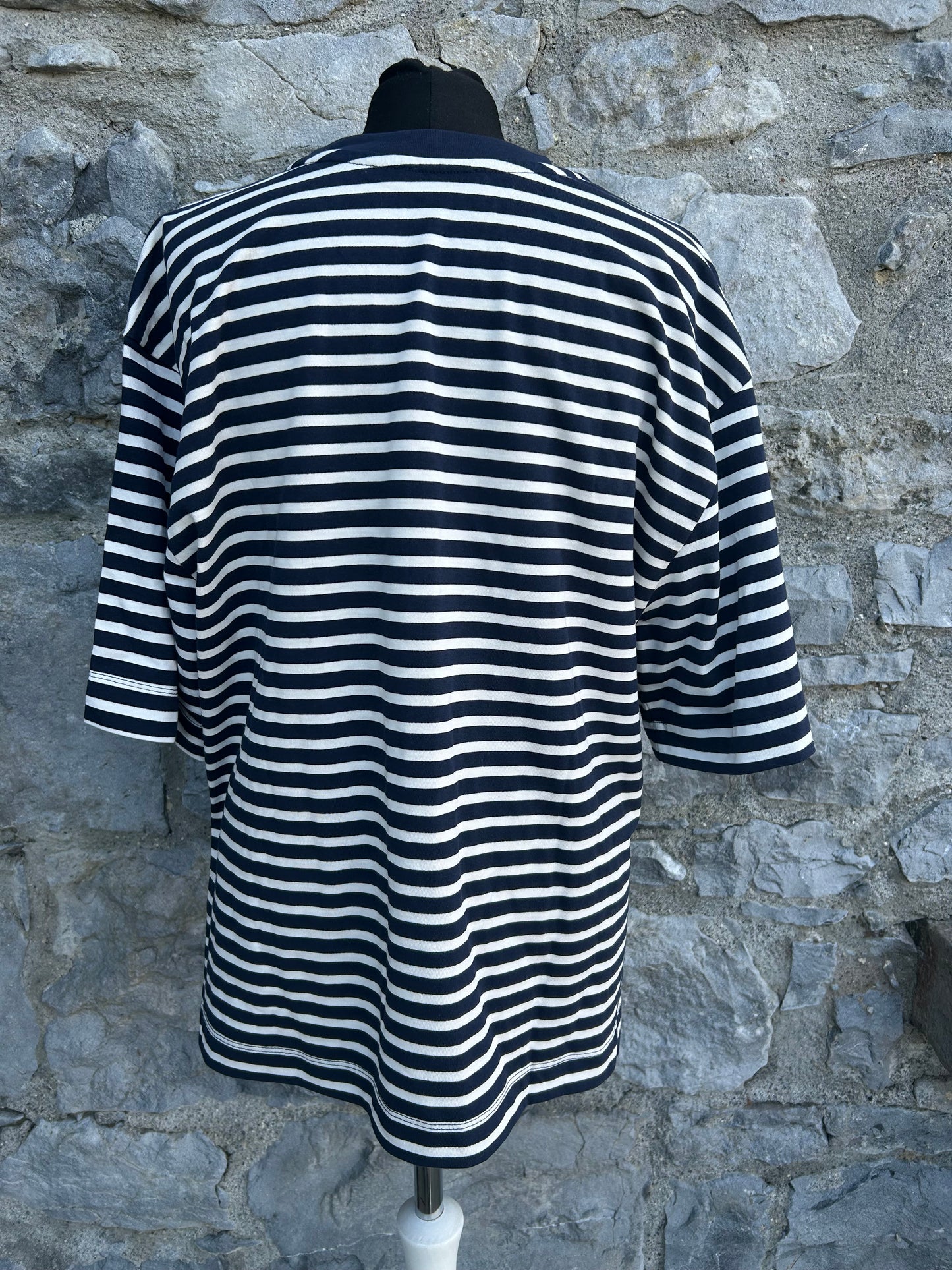 Navy stripy top uk 12-14