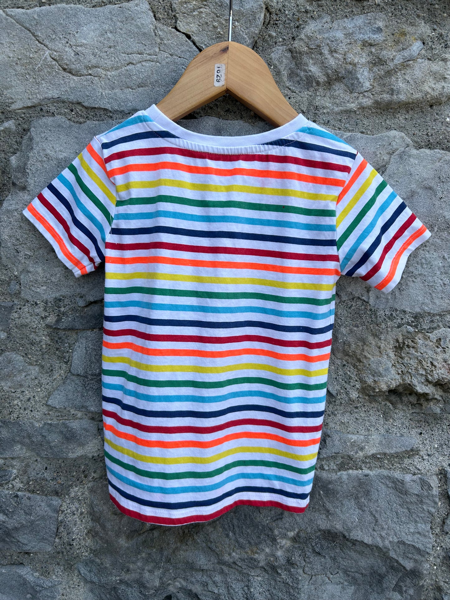 Rainbow stripes T-shirt 2-3y (92-98cm)