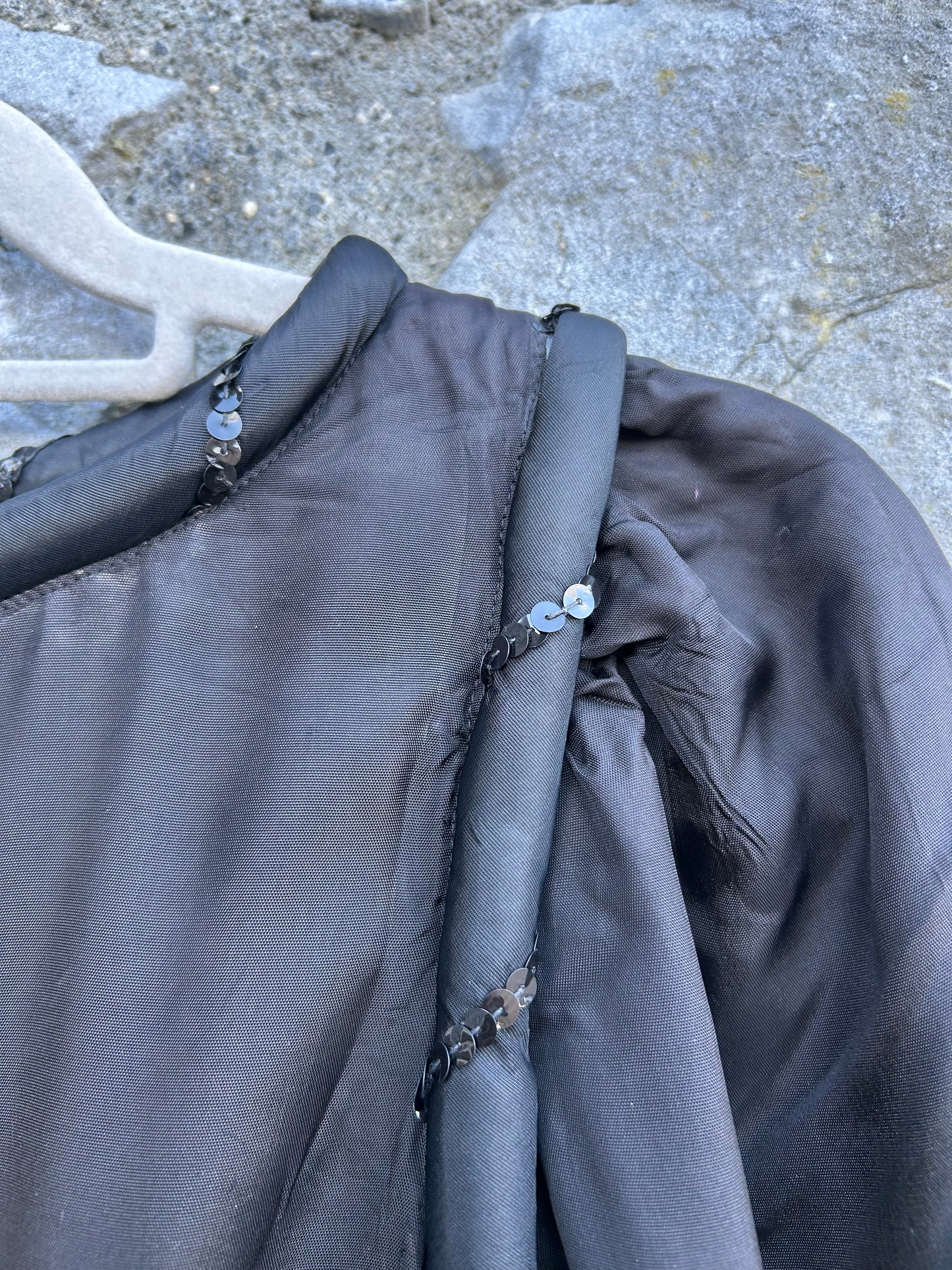 80s black dress uk 6