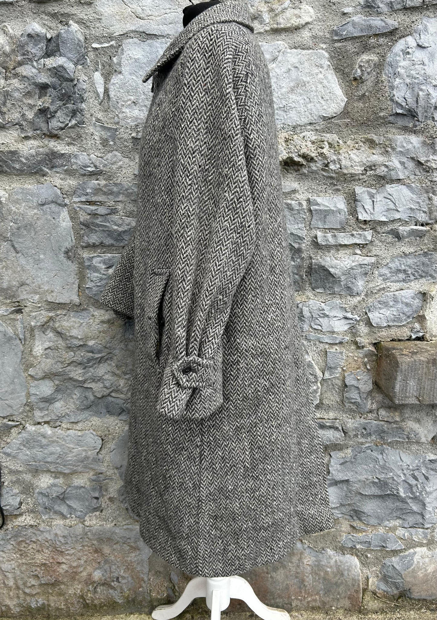 Tweed Wool Coat Medium