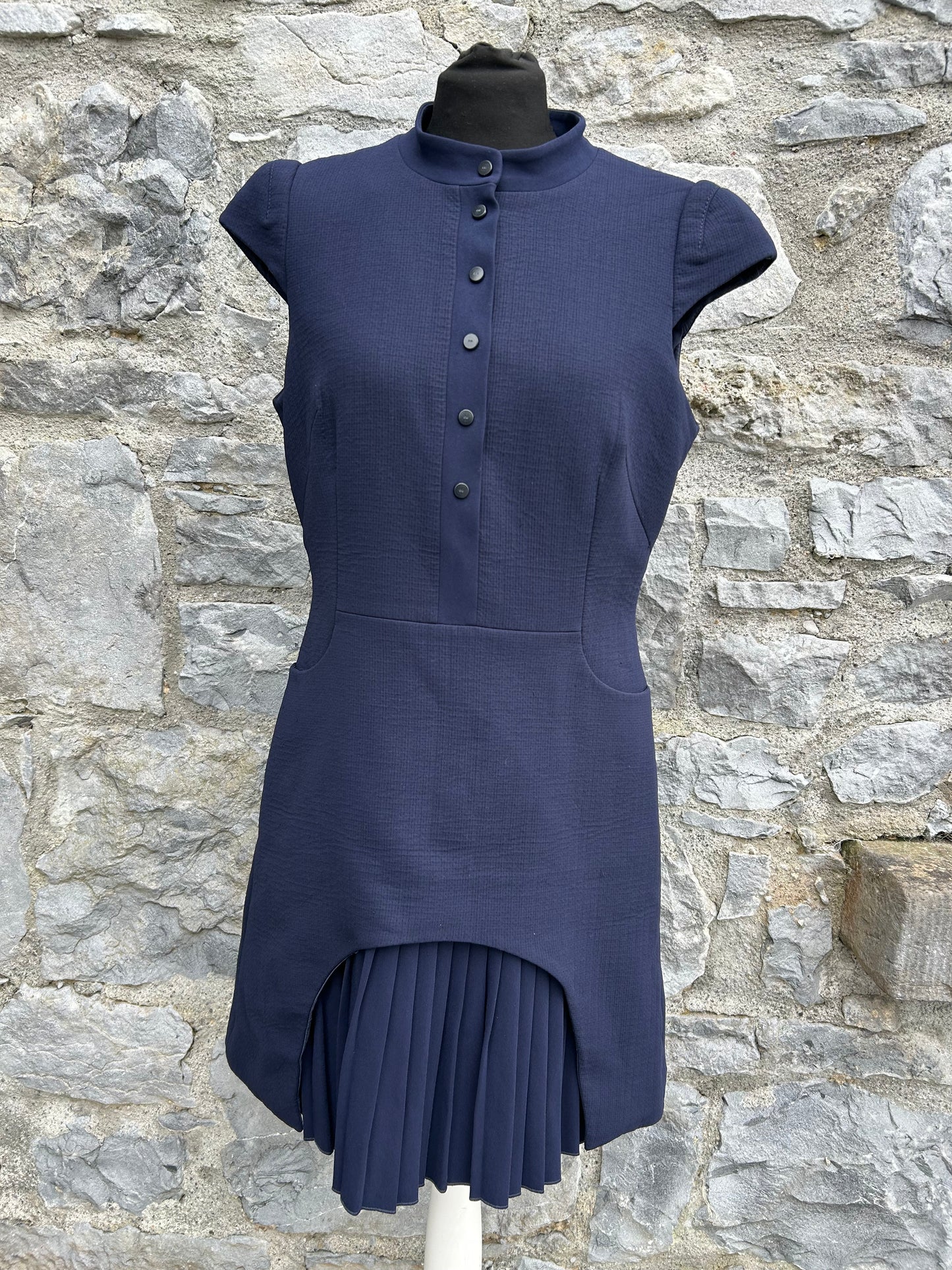 Military Tailored Mini navy Dress uk 12-14