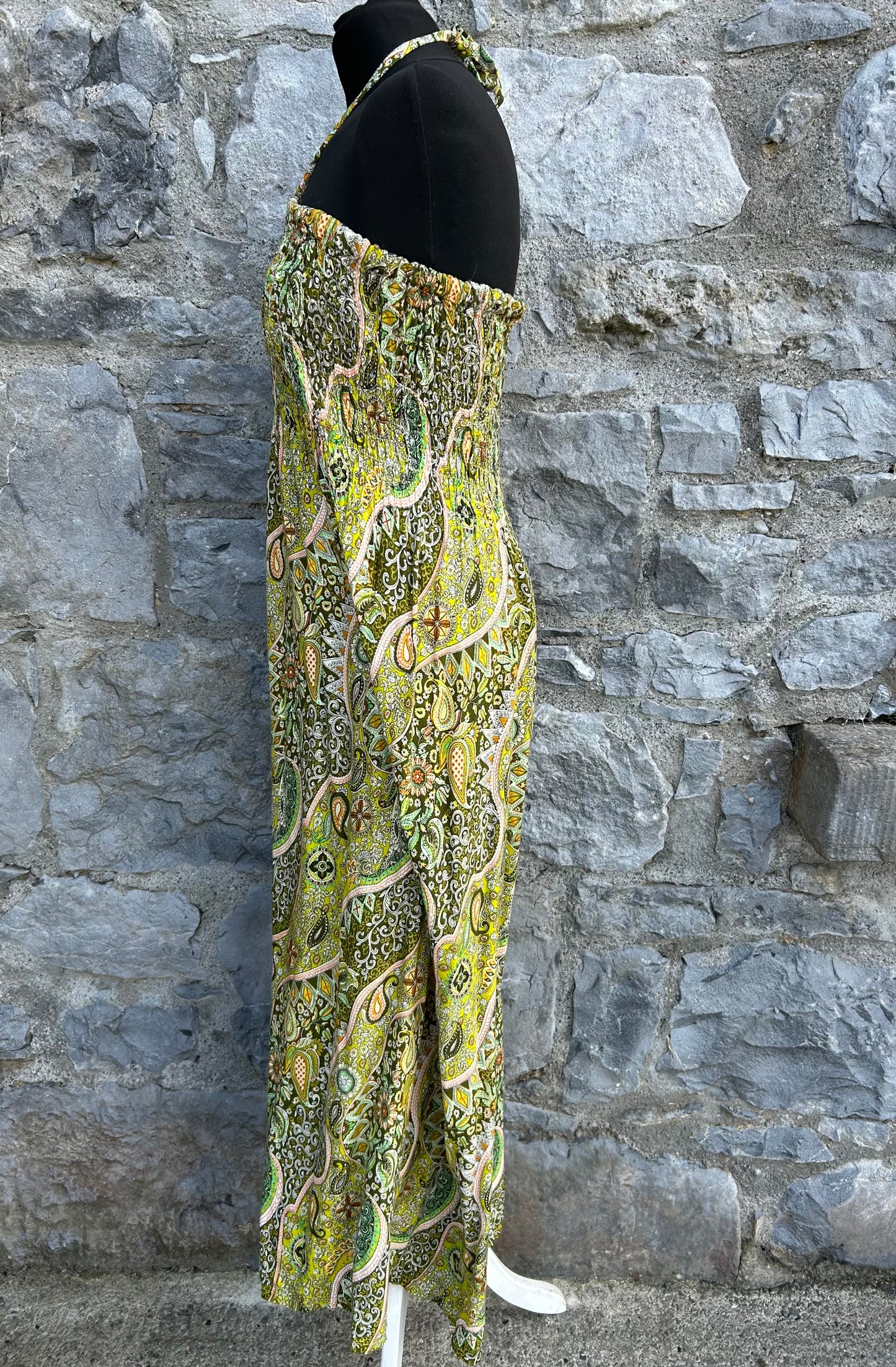 Green paisley dress uk 8-12