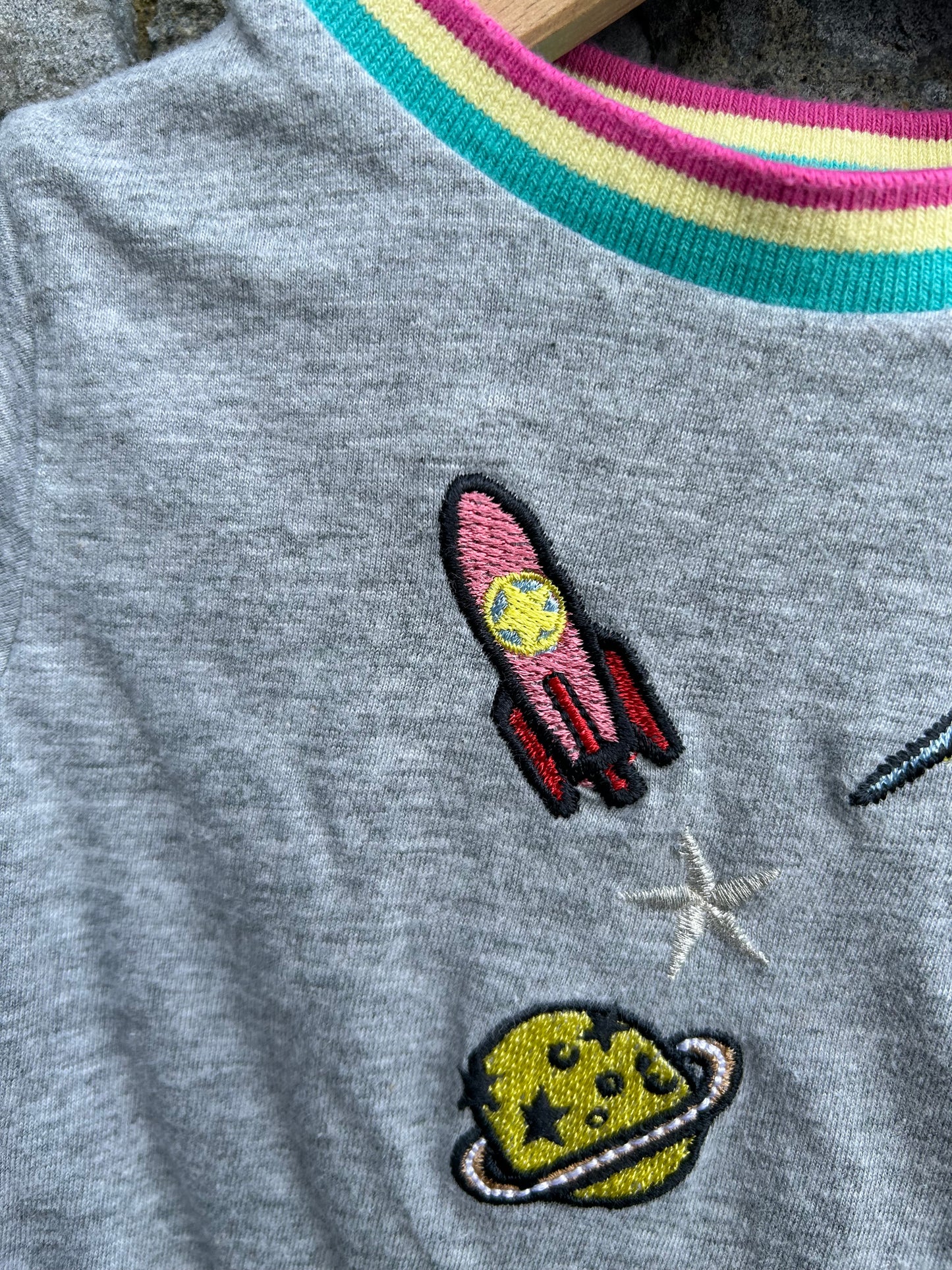 Grey T-shirt 6-9m (68-74cm)