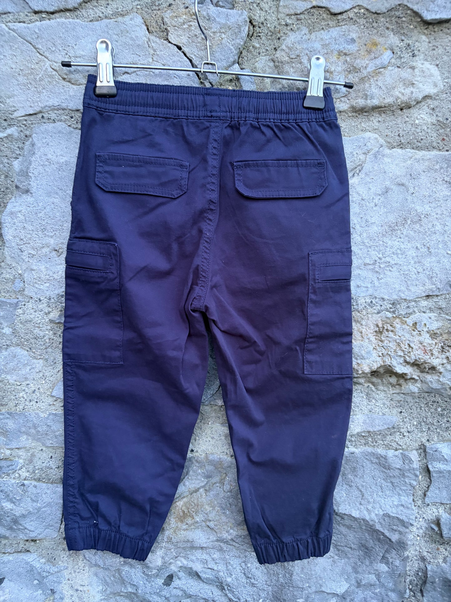 Navy cargo pants 2-3y (92-98cm)
