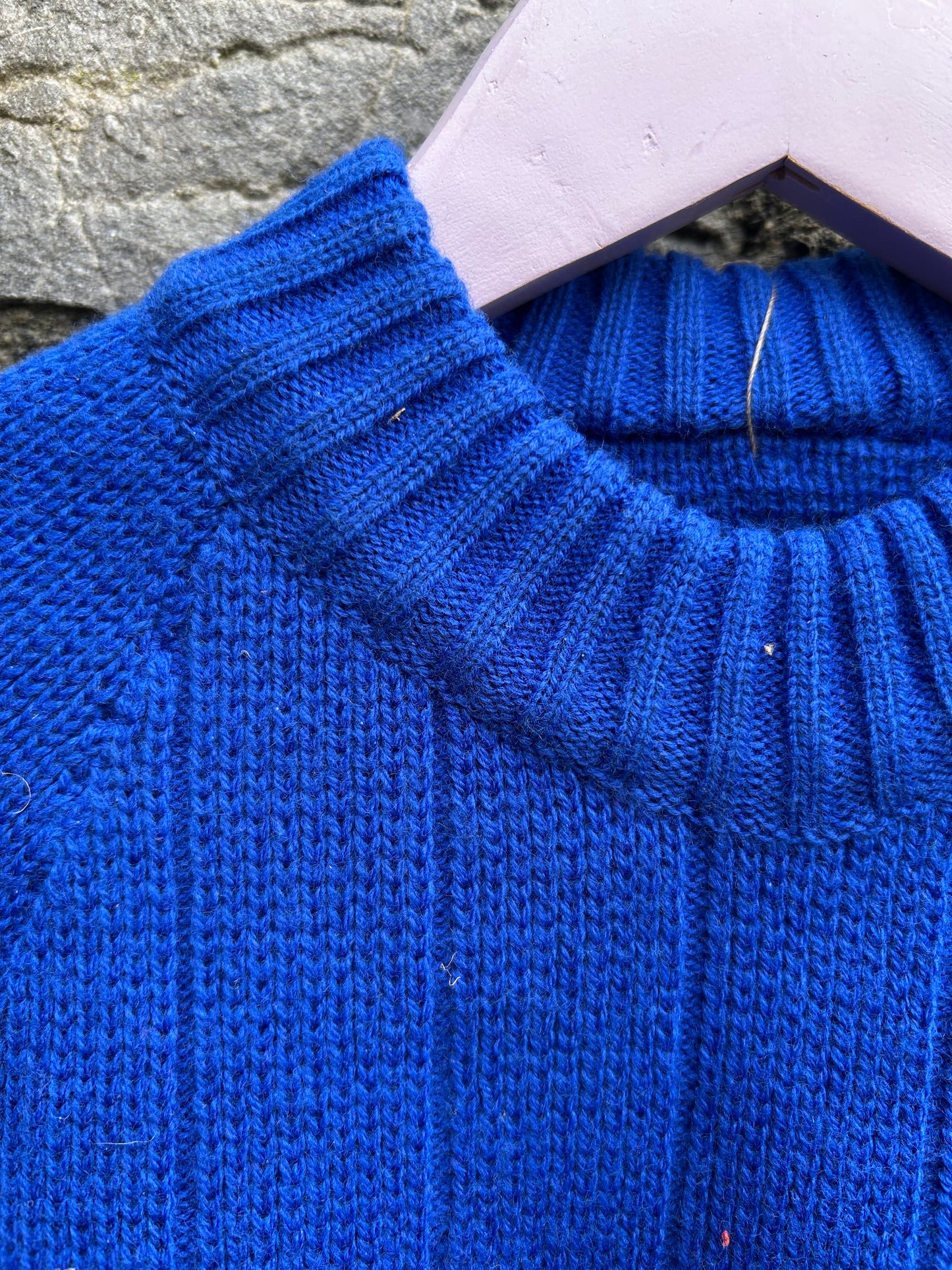 80s blue jumper 9-10y (134-140cm)