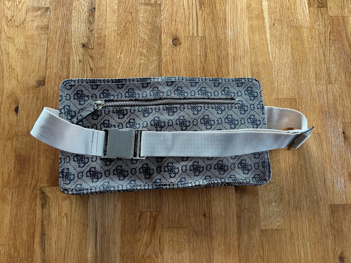 Beige &brown bumbag