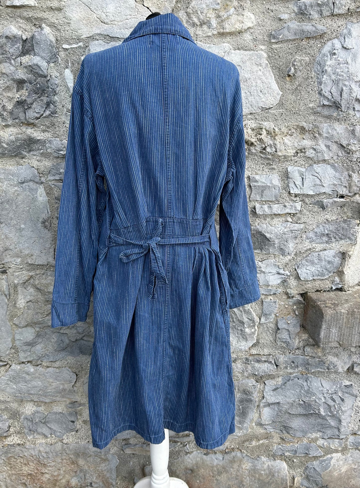 Blue stripy coat uk 14
