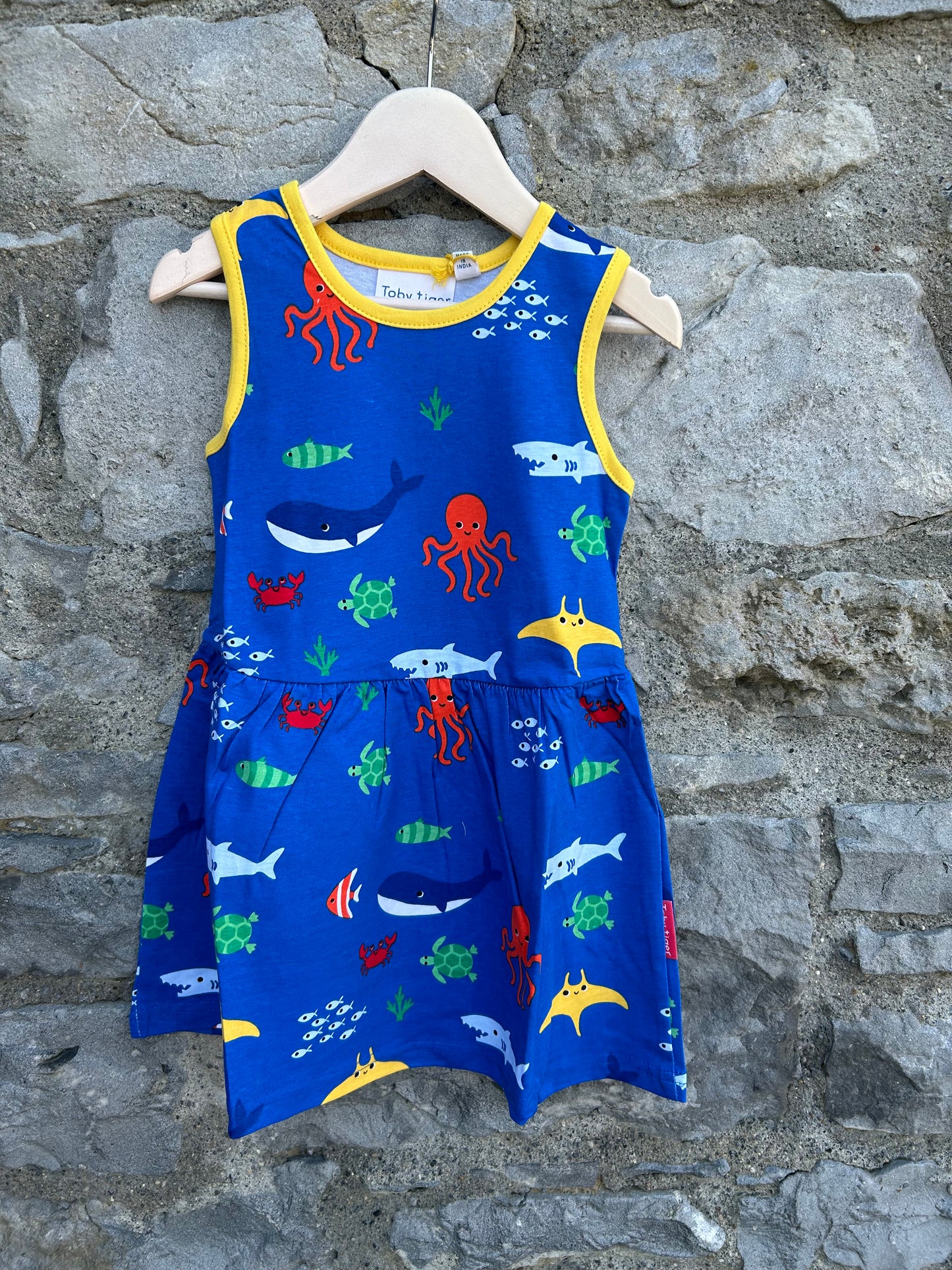 Sea life blue dress 2-3y (92-98cm)