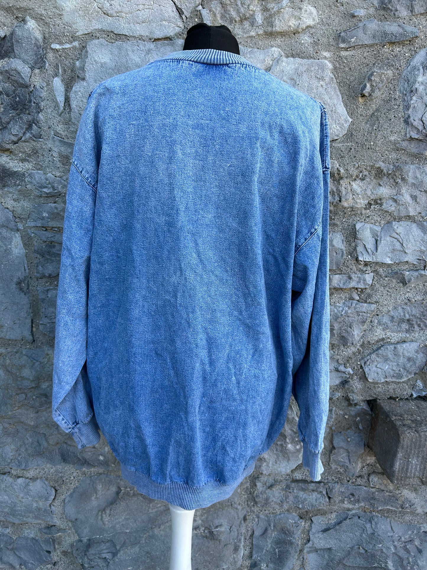 90s denim sweatshirt uk 12-14