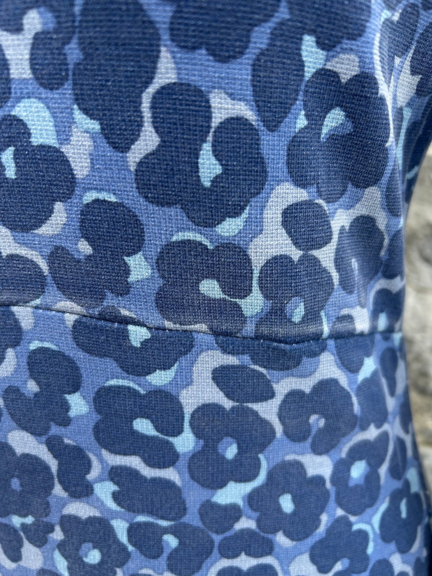 Blue leopard print dress uk 8
