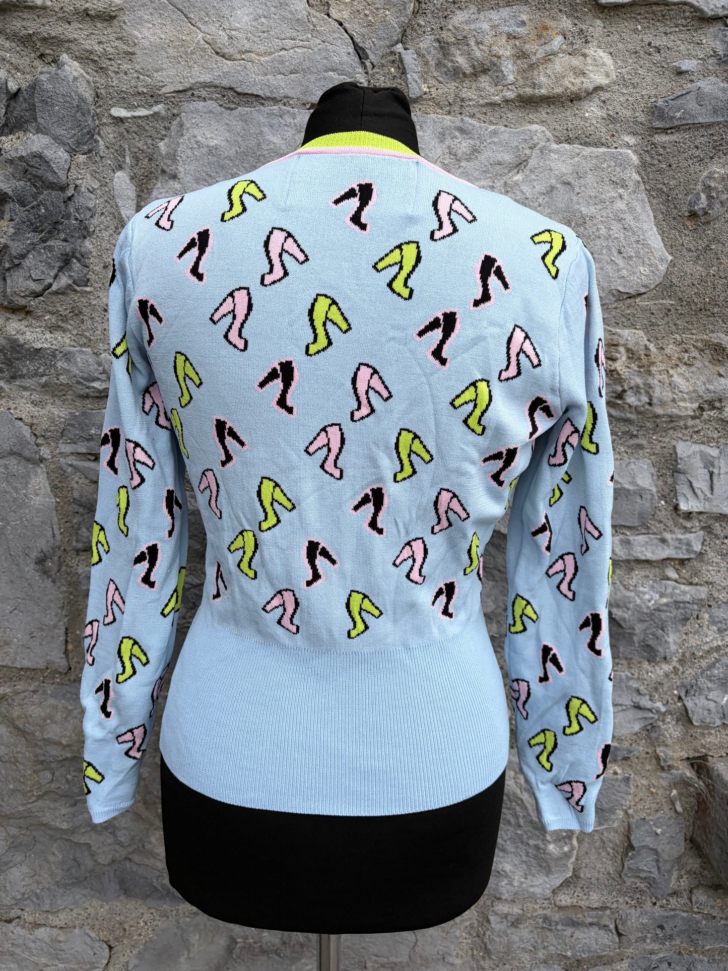 High-heels blue jumper uk 8-10