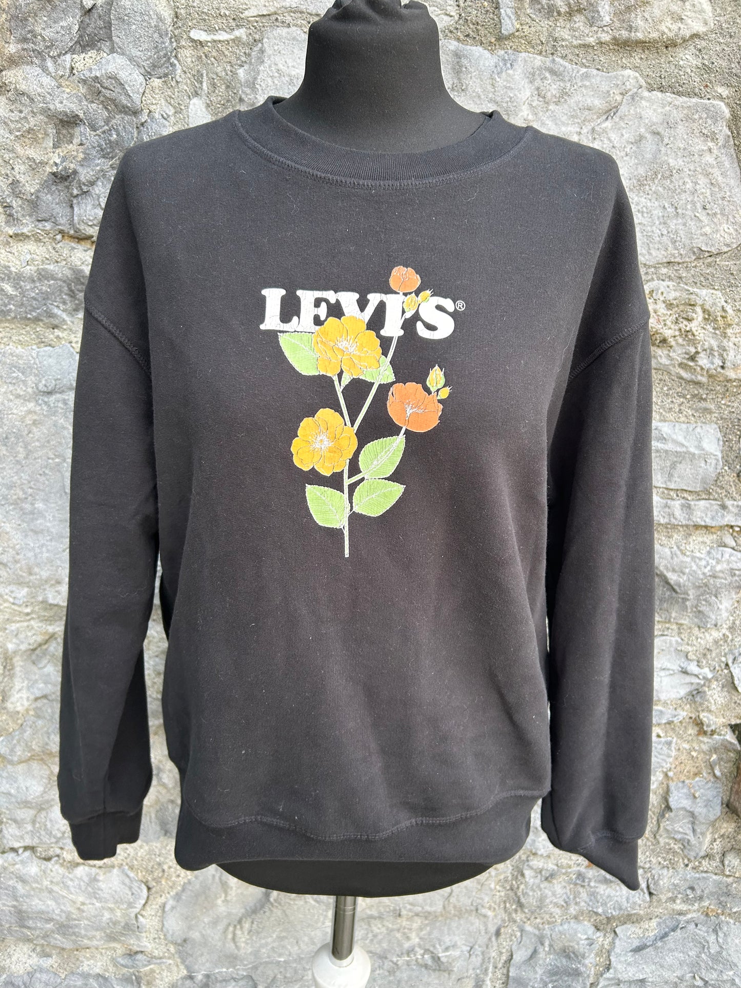 Levi’s flowers black sweatshirt uk 12-14