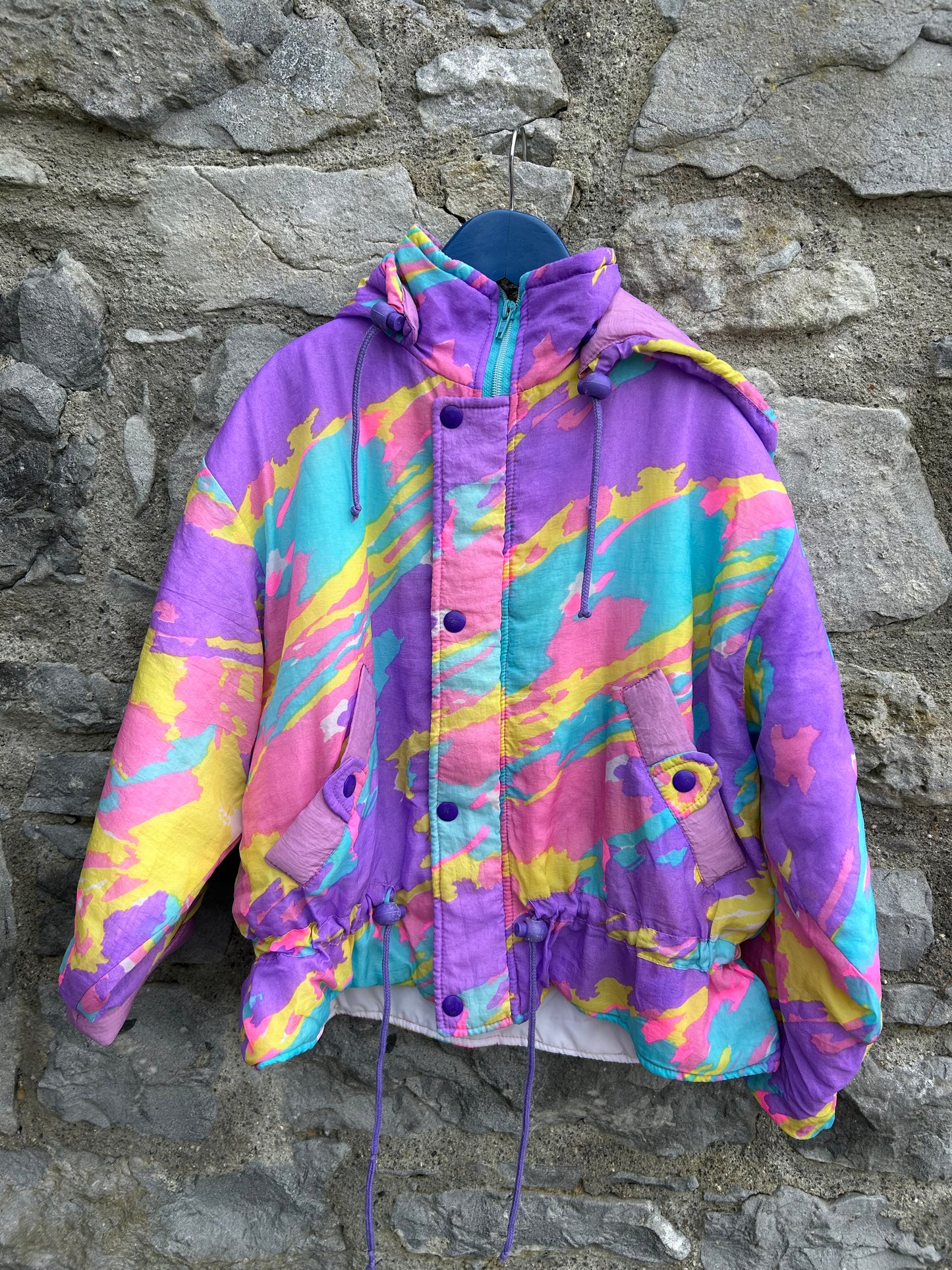 80s colourful marble jacket 3-4y (98-104cm)