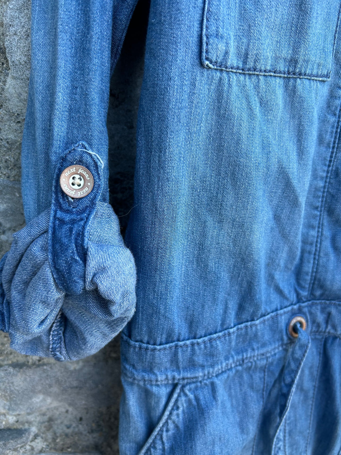 Light denim boiler suit 9y (134cm)