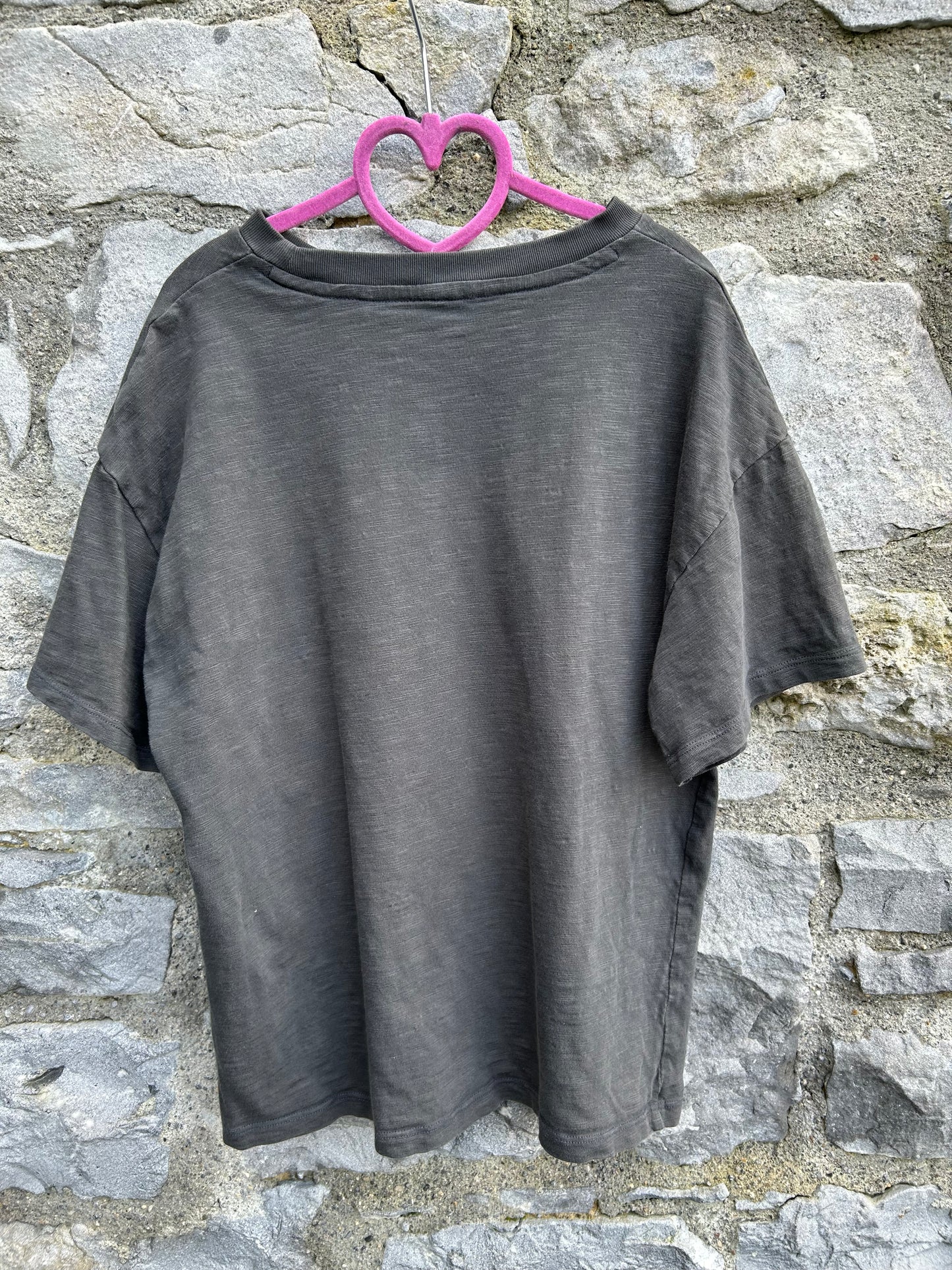 Be true charcoal oversize T-shirt 9y (134cm)