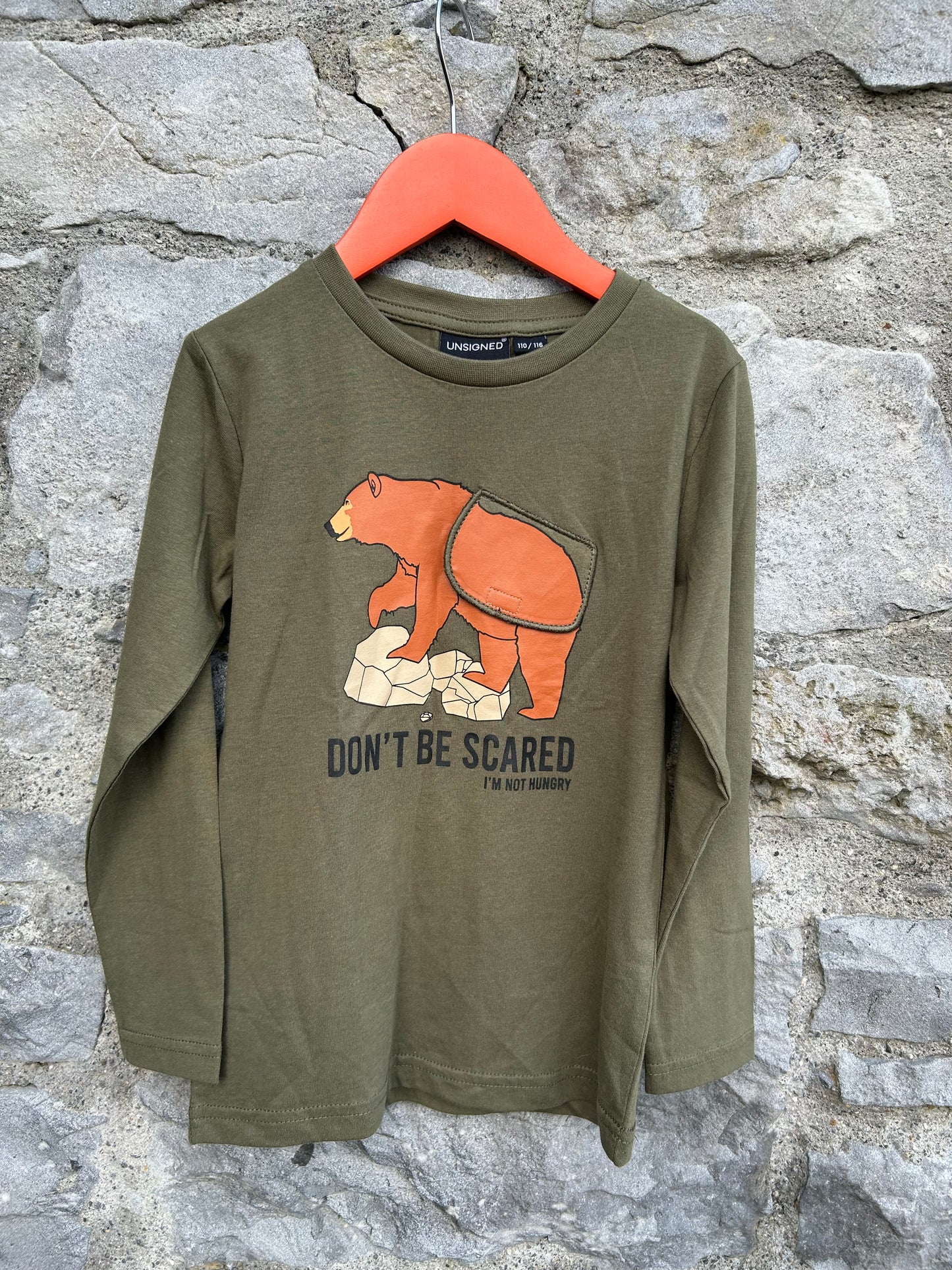 Bear khaki top 5-6y (110-116cm)