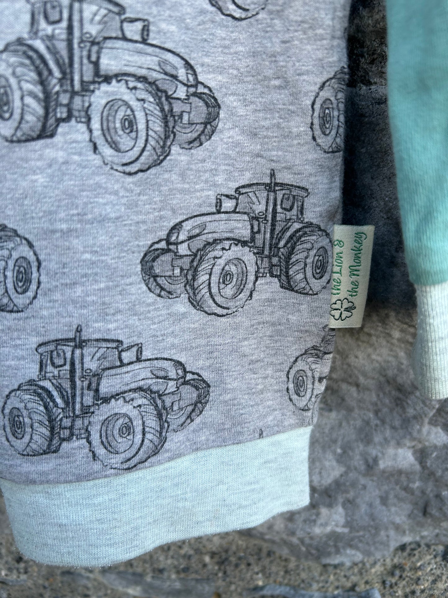 Tractors raglan top 7y (122cm)