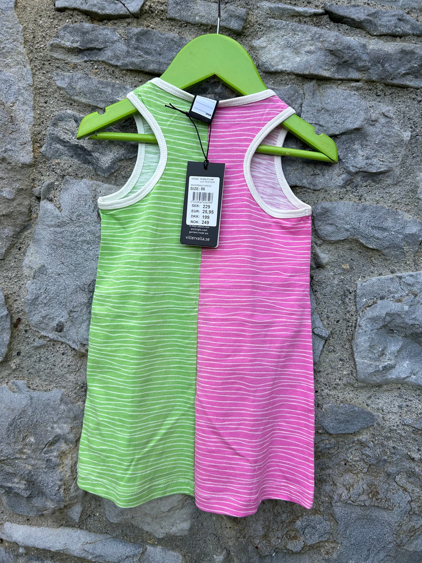 Pink&green dress 18m (86cm)