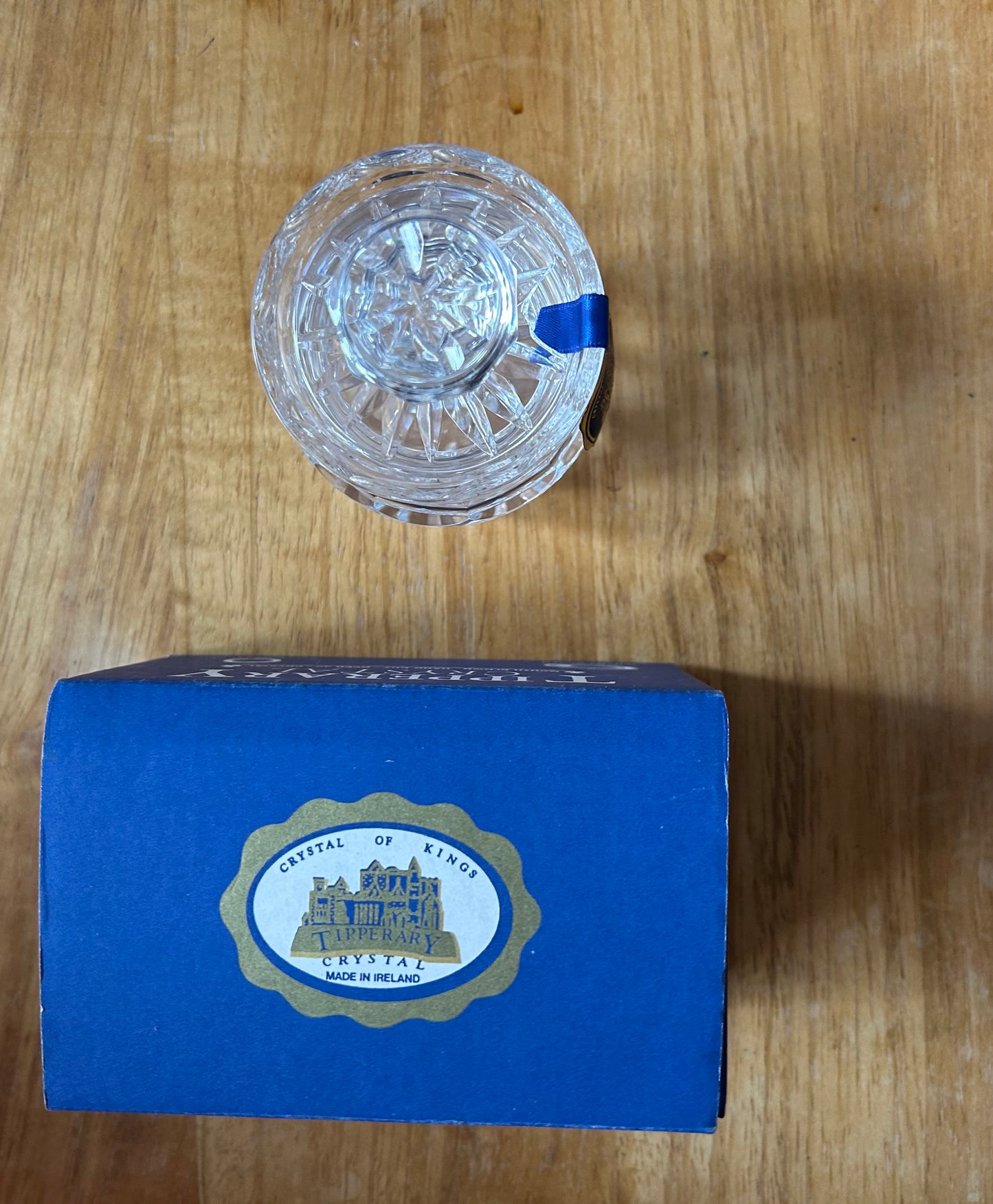 Crystal Glass Lidded Sugar/Condiment Jar