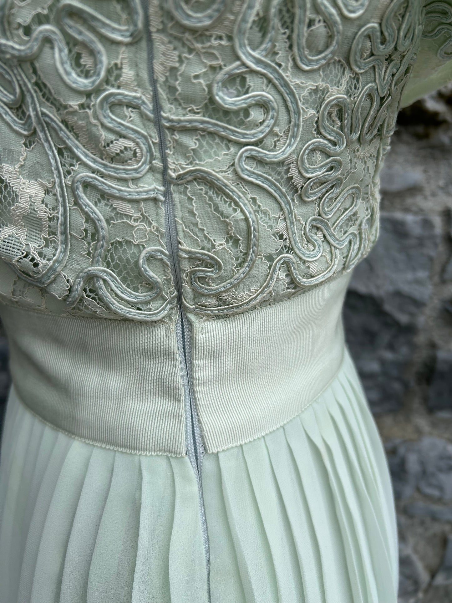Mint lace&pleats dress uk 6