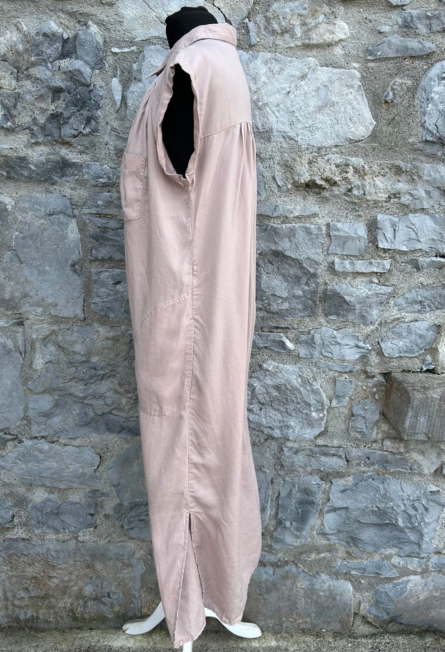 Dusty pink shirt dress uk 10