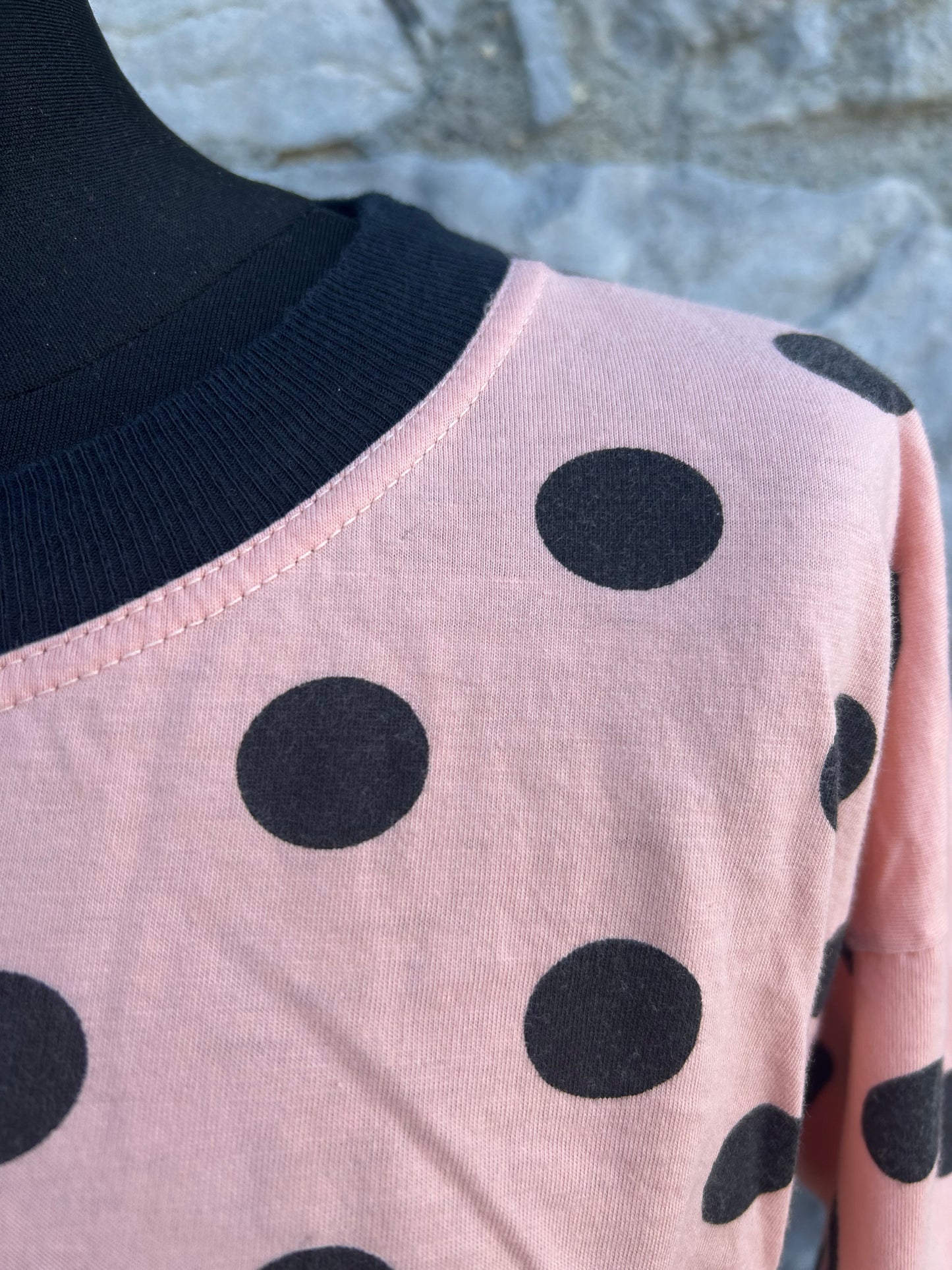 80s mega dots pink cropped top uk 10-12