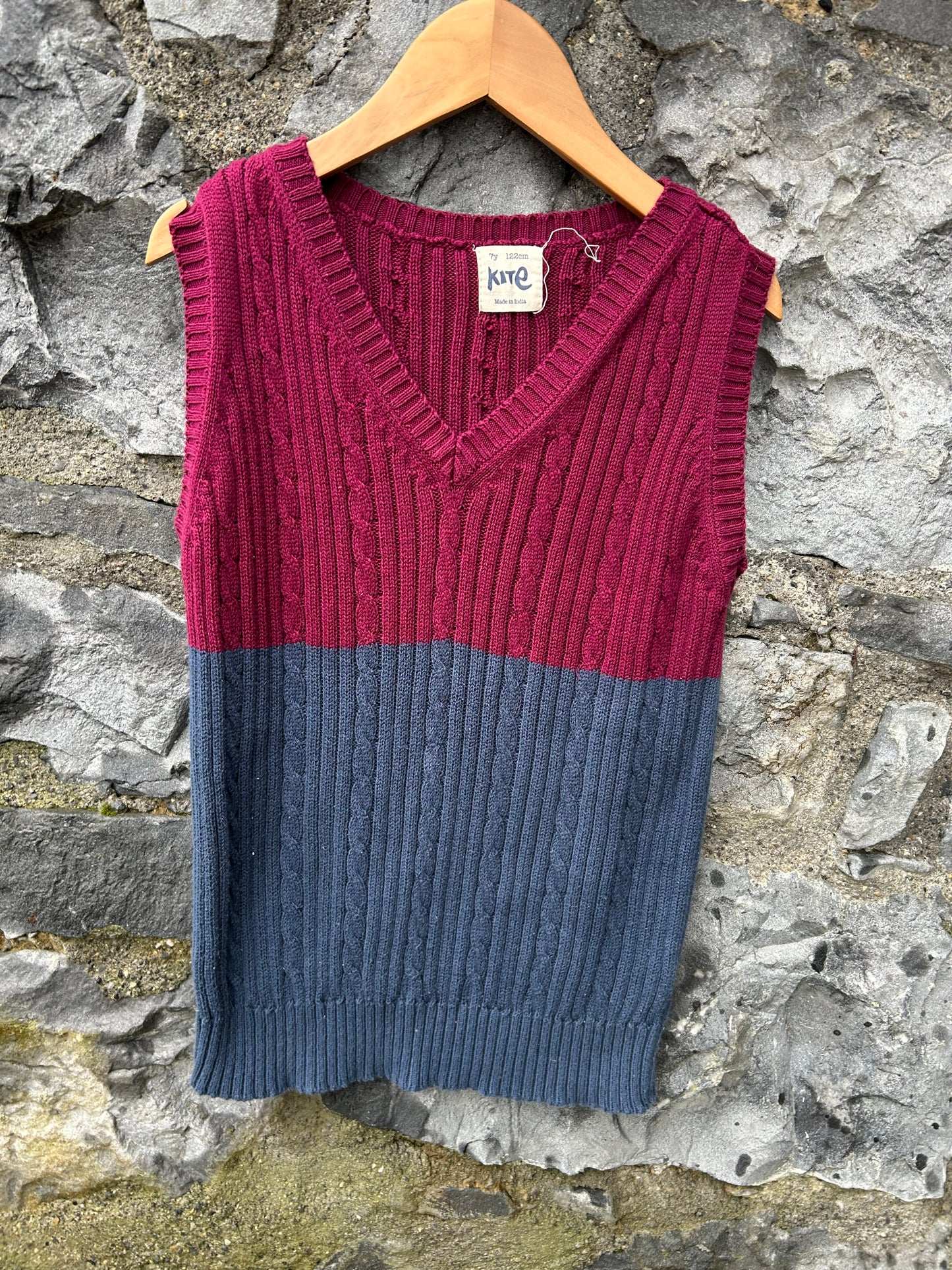 Purple&grey gilet 7y (122cm)