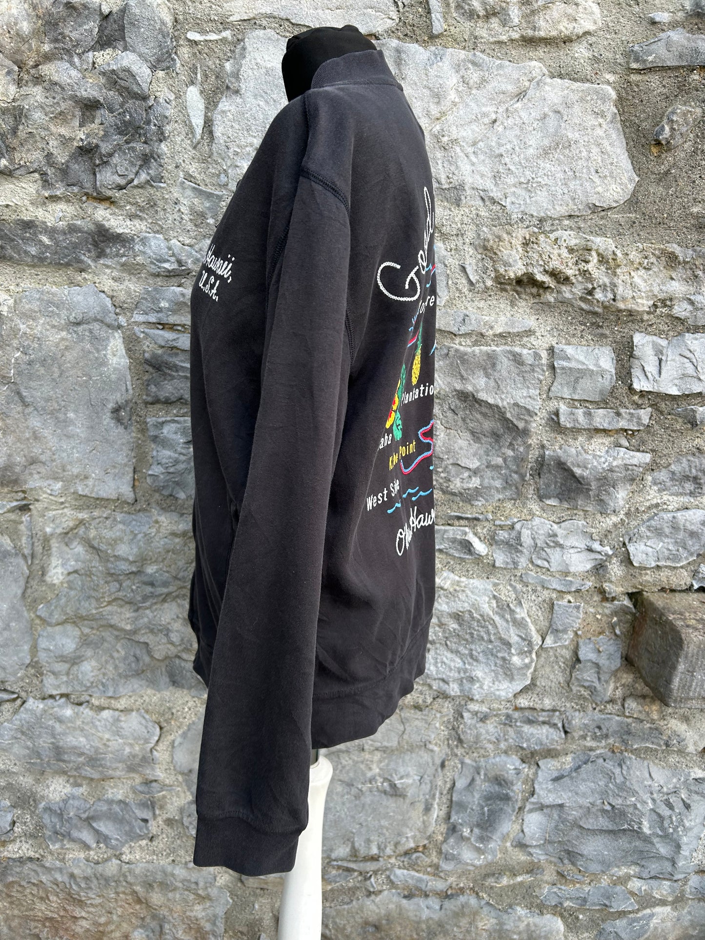Charcoal Hawaii bomber jacket S/M