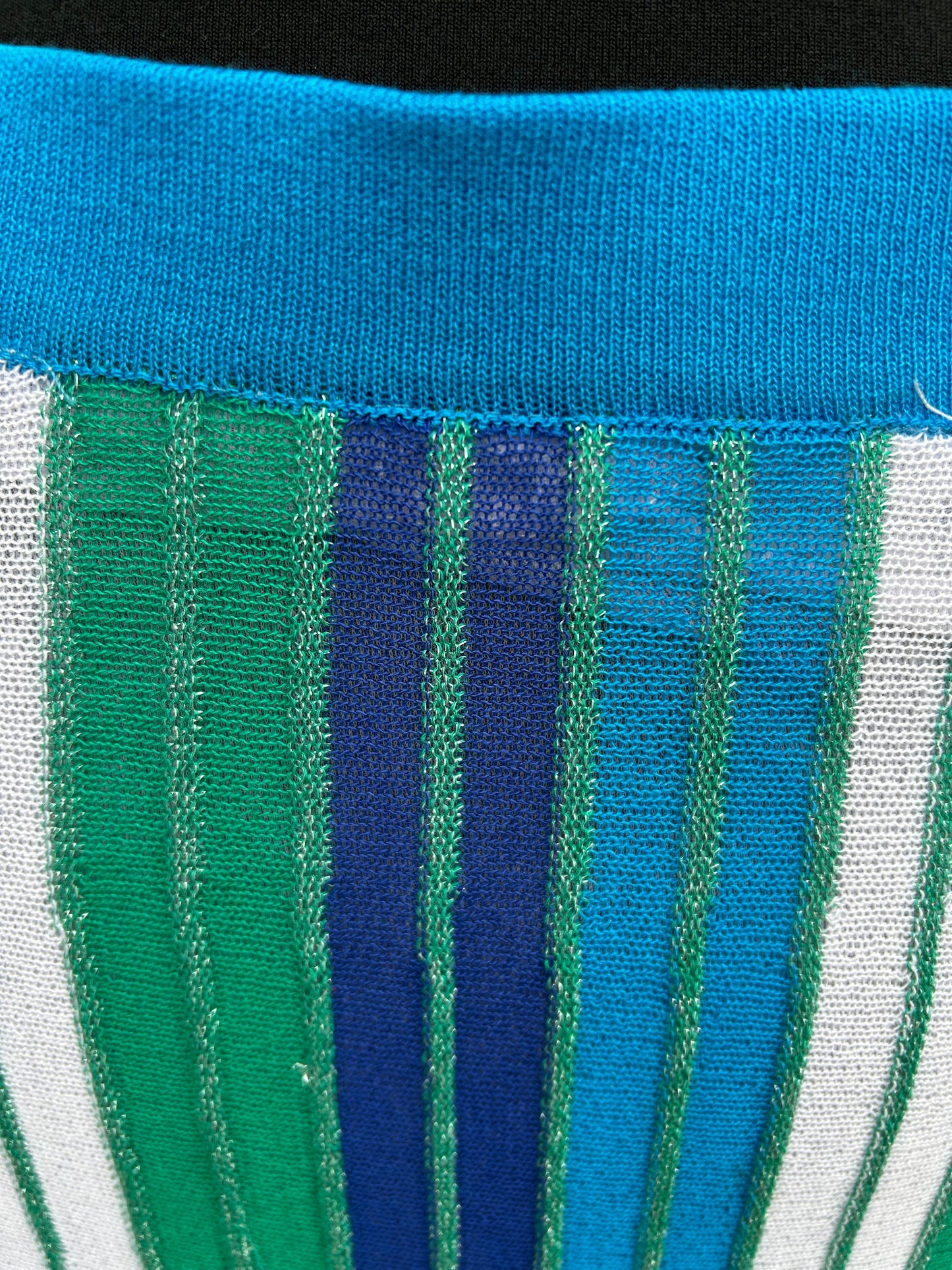 Blue green stripy max skirt uk 10
