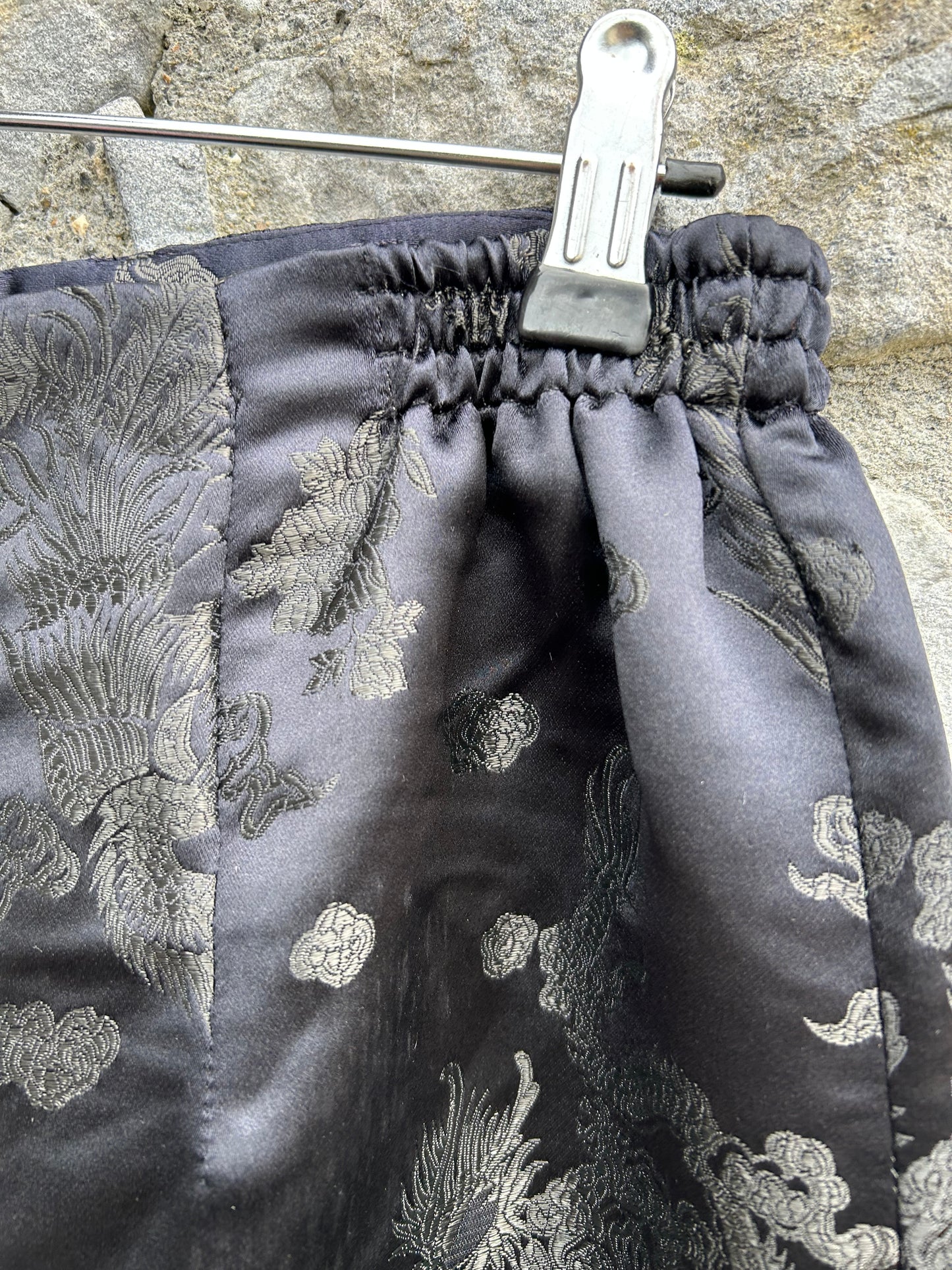 90s black orient pants uk 10