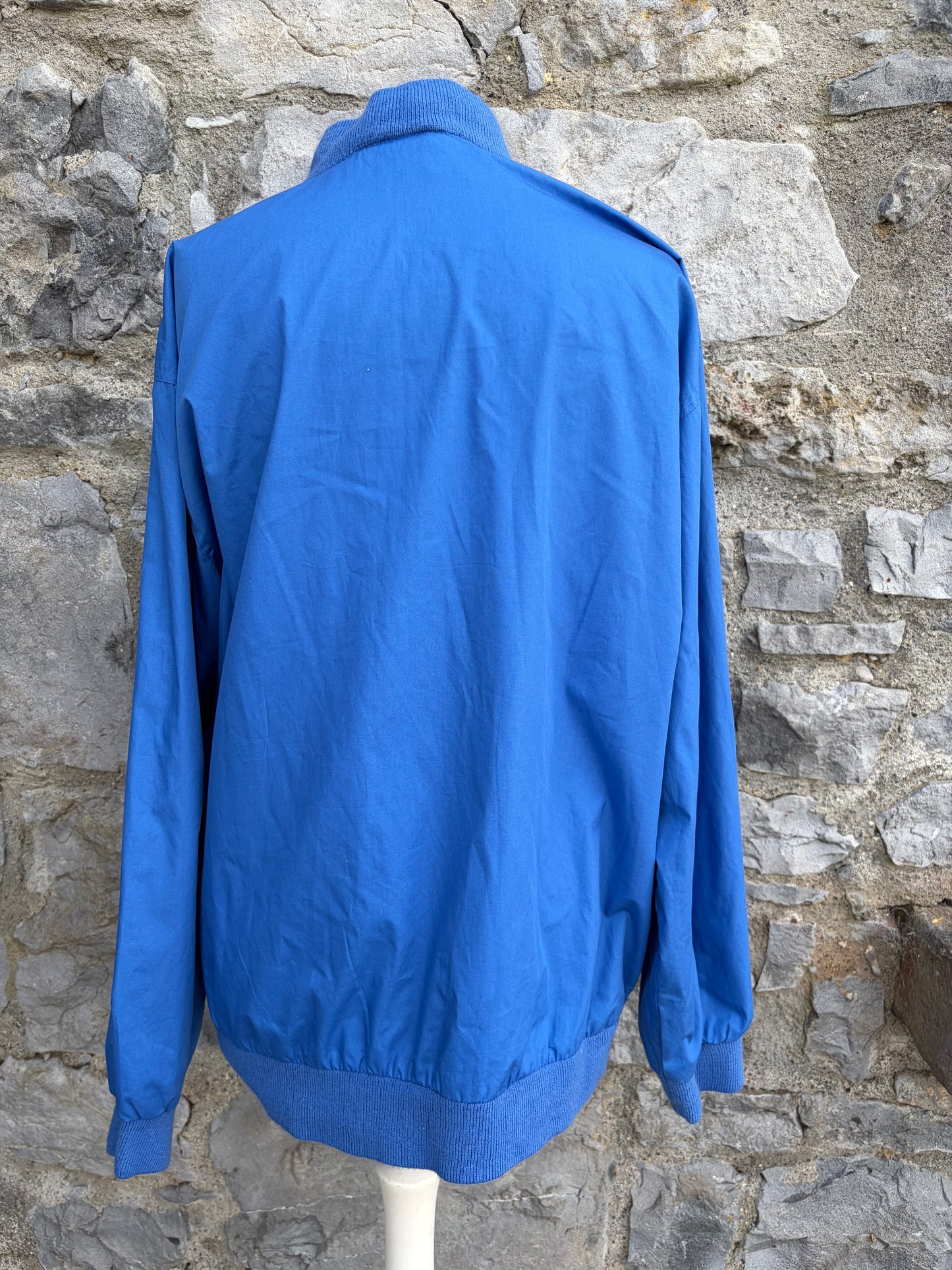 90s blue bomber jacket Medium