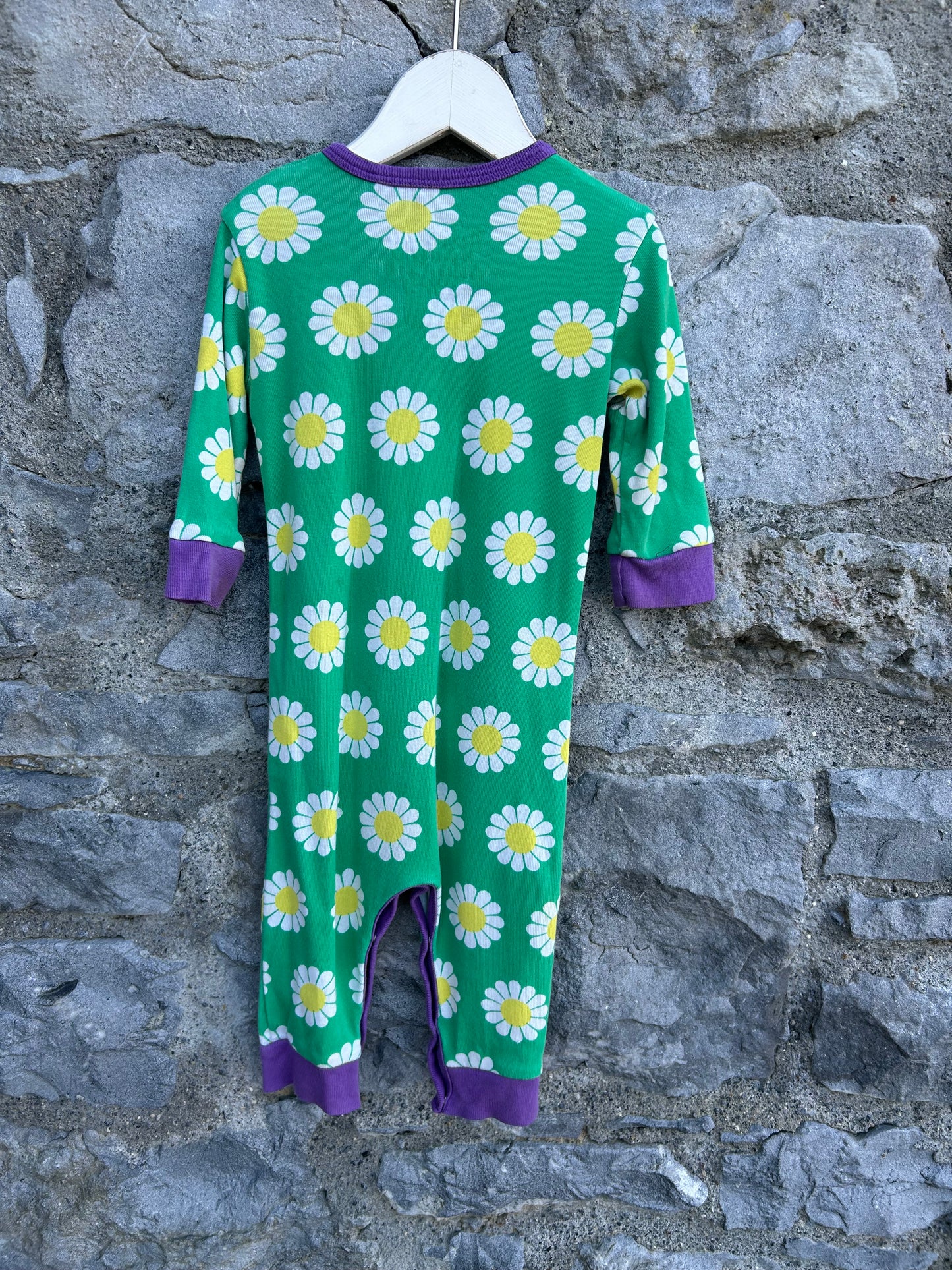 Daisies green onesie 0-3m (56-62cm)
