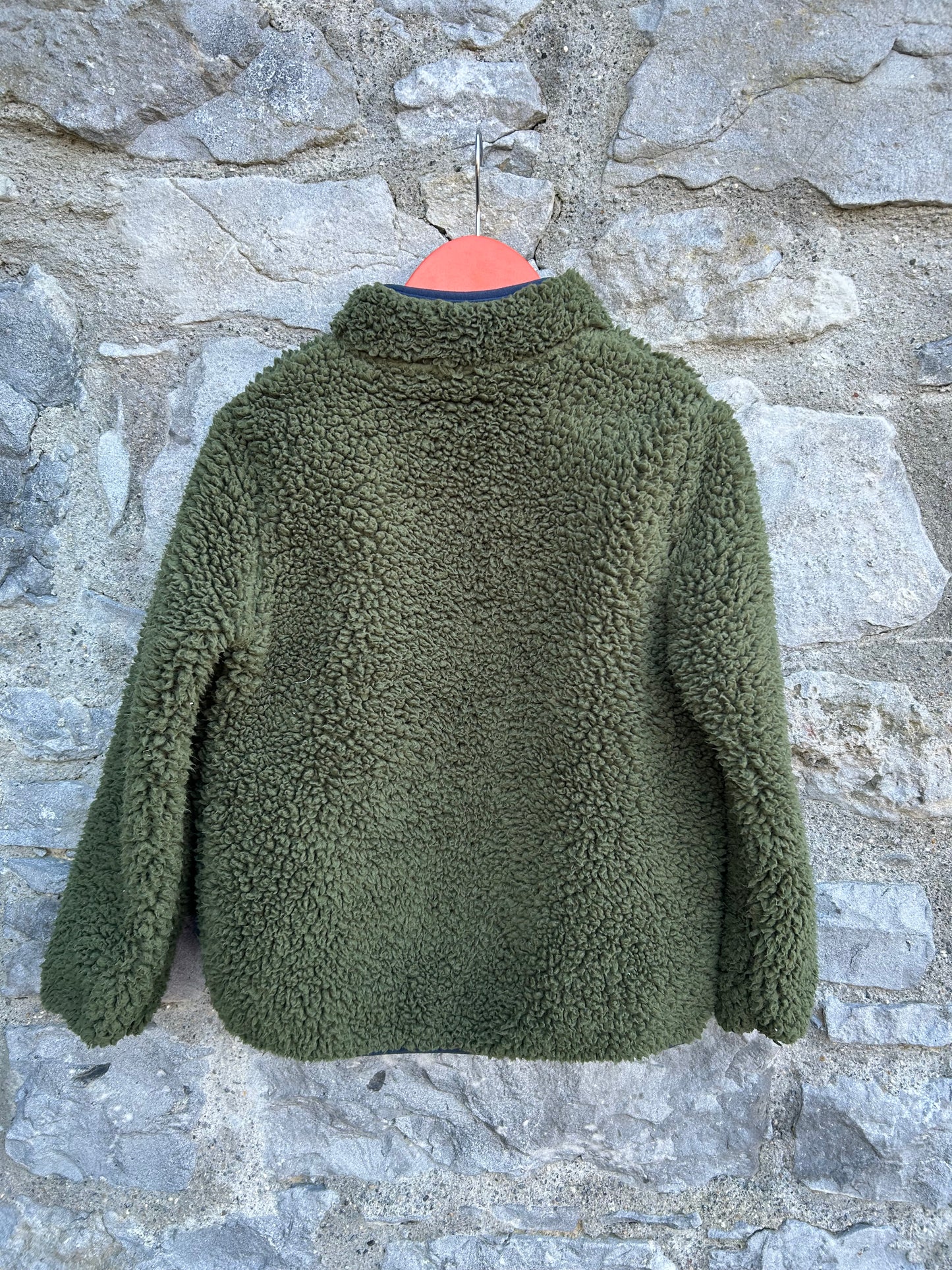 Khaki half zip fleece 6-7y (116-122cm)