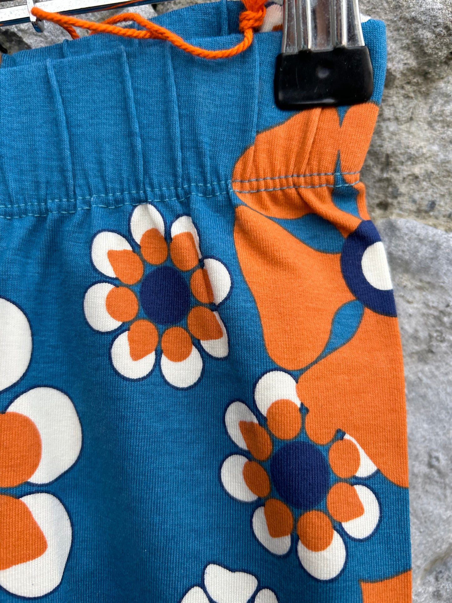 Blue floral leggings 12m (80cm)