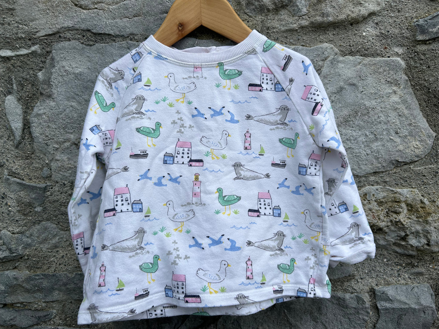 Seaside cropped sweatshirt 2-3y (92-98cm)
