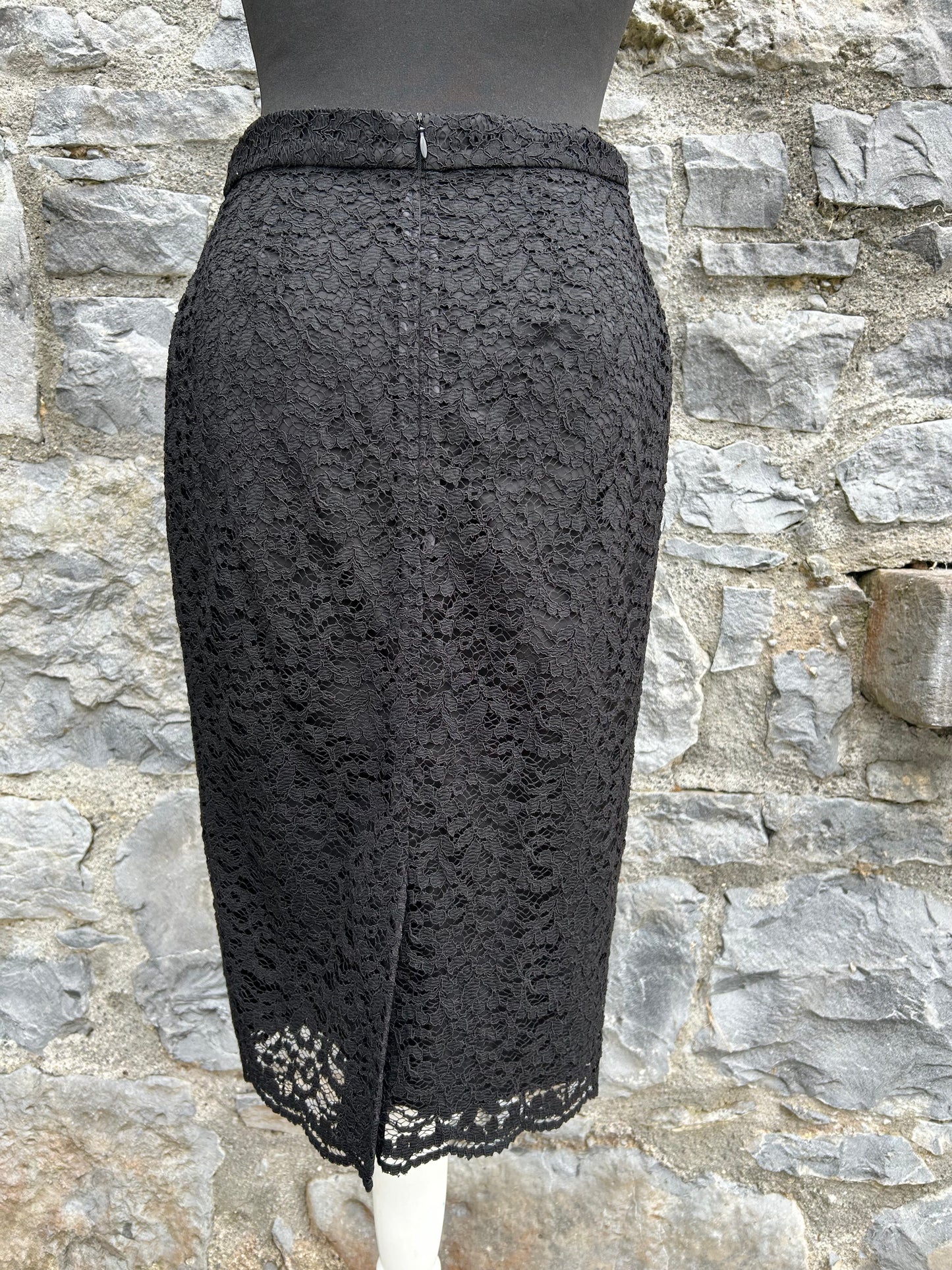 Black lace skirt uk 8