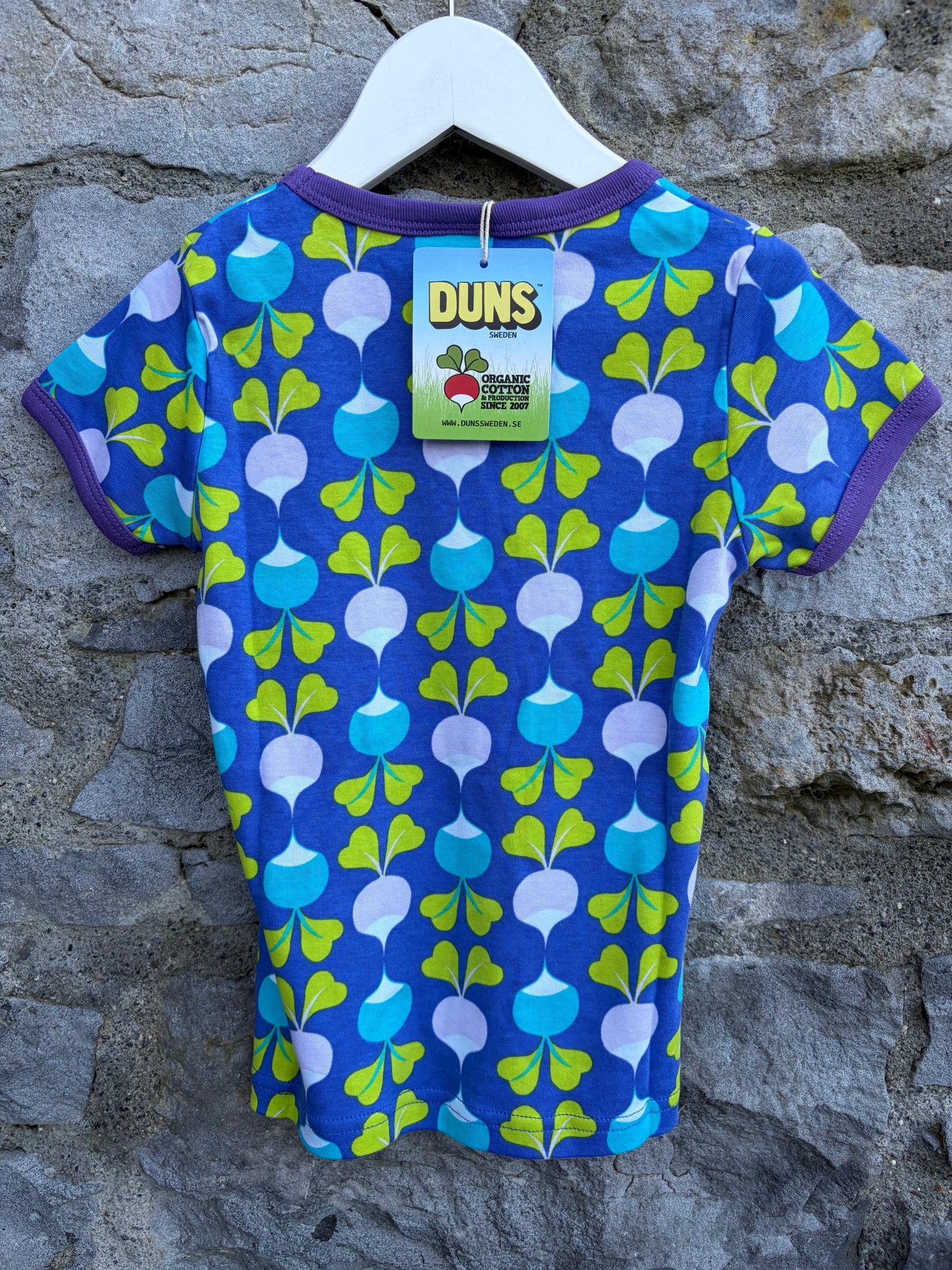 Big radish blue T-shirt 5y (110cm)