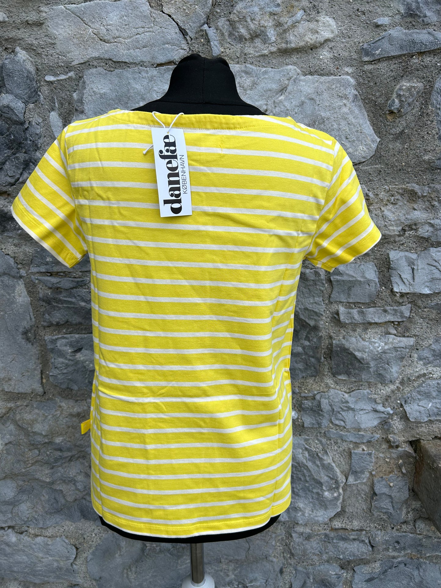 Yellow stripy top uk 10