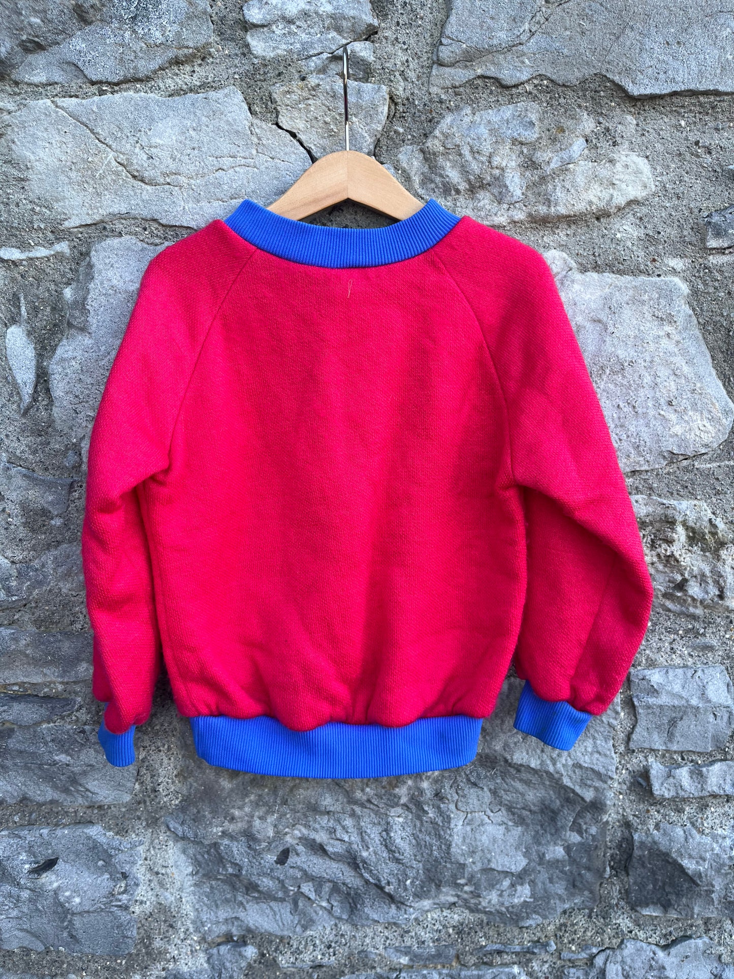 90s pink fleece sweatshirt 4y (104cm)