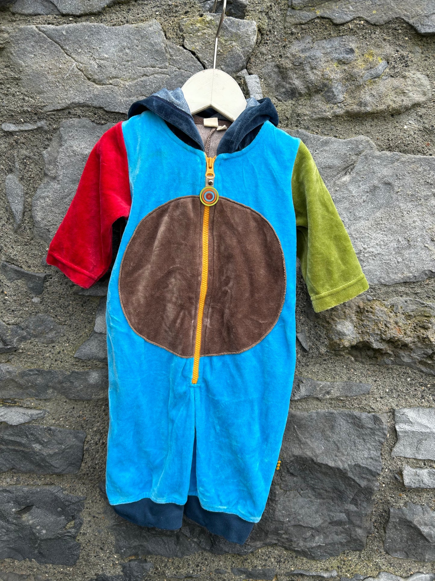 Colourful hooded onesie 3m (62cm)