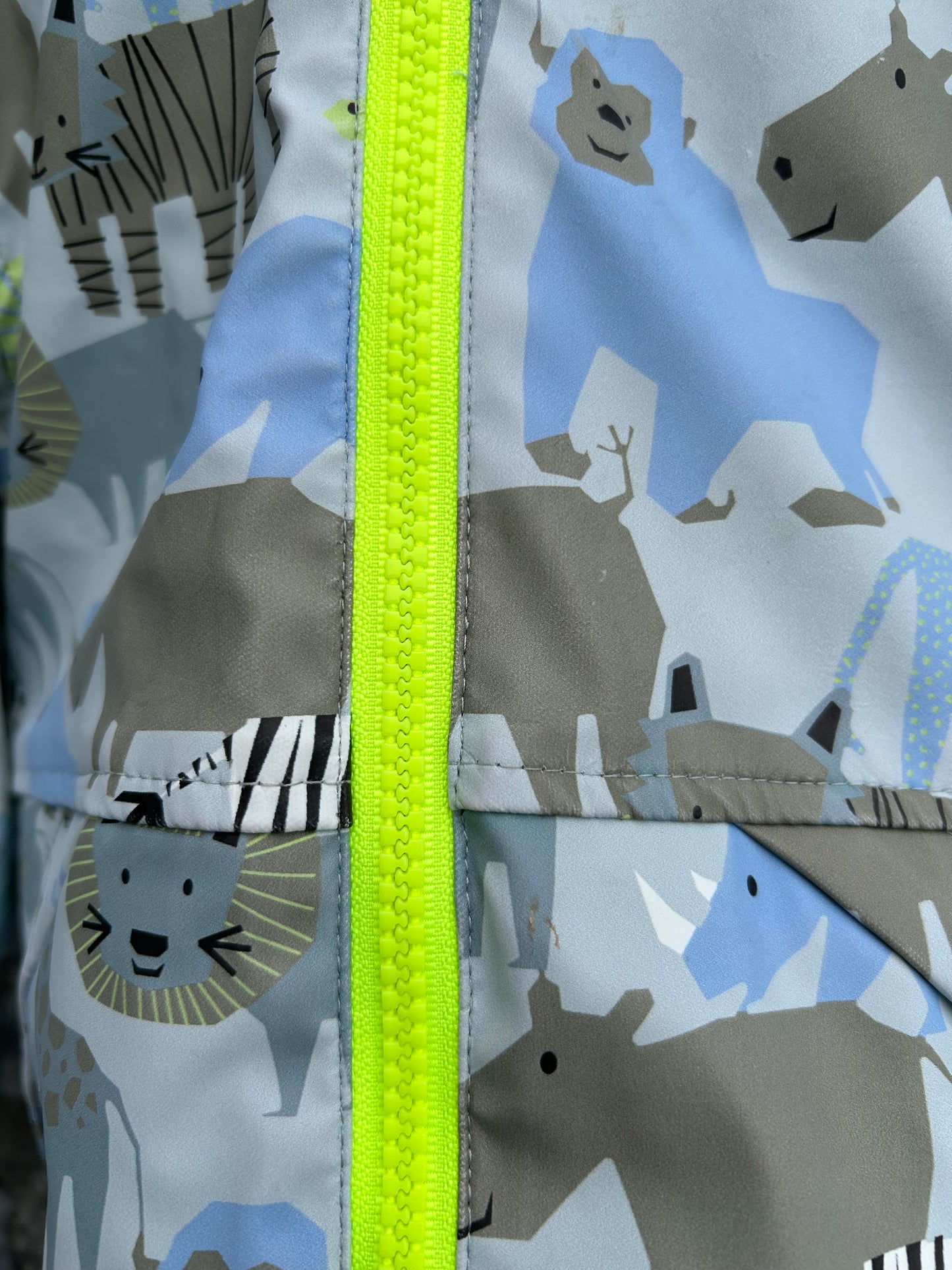 Savannah animals grey jacket 18-24m (86-92cm)