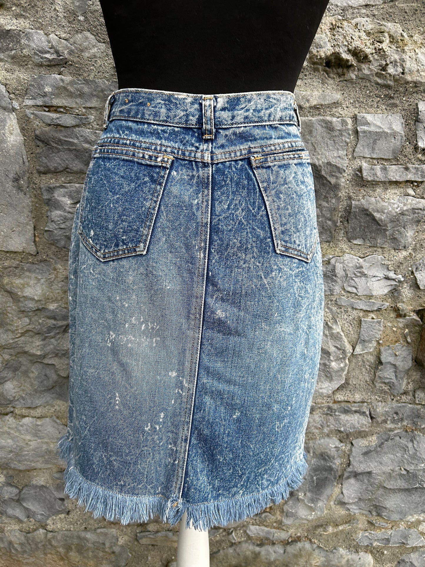 80s denim pencil skirt uk 6-8