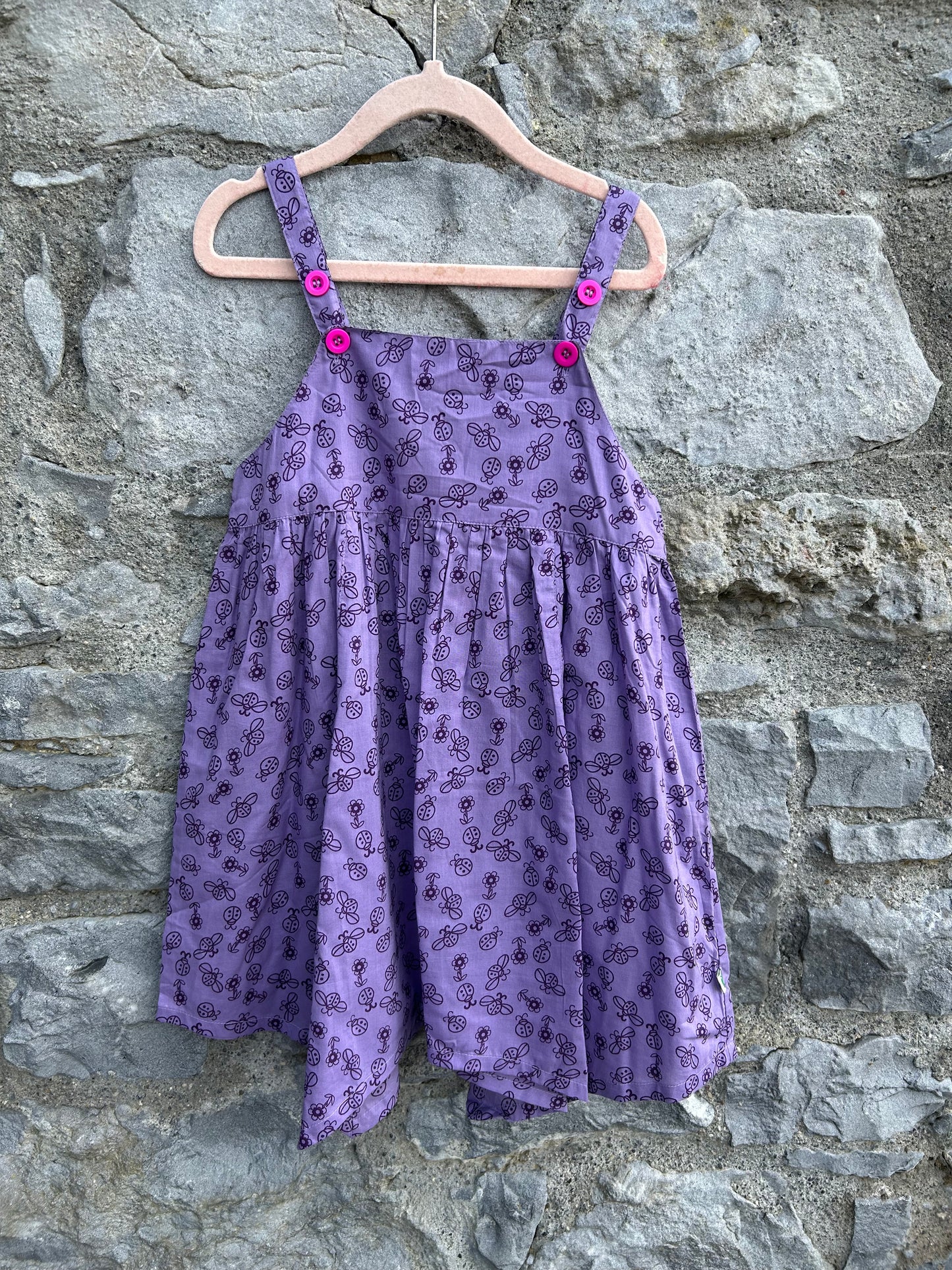 Ladybug purple dress 4-5y (104-110cm)