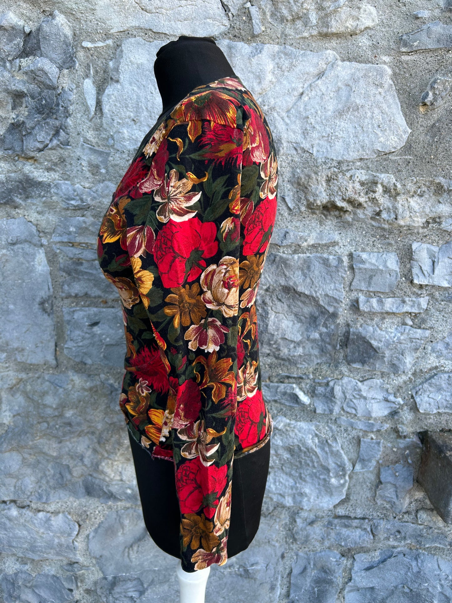 90s autumn flowers top uk 6-8