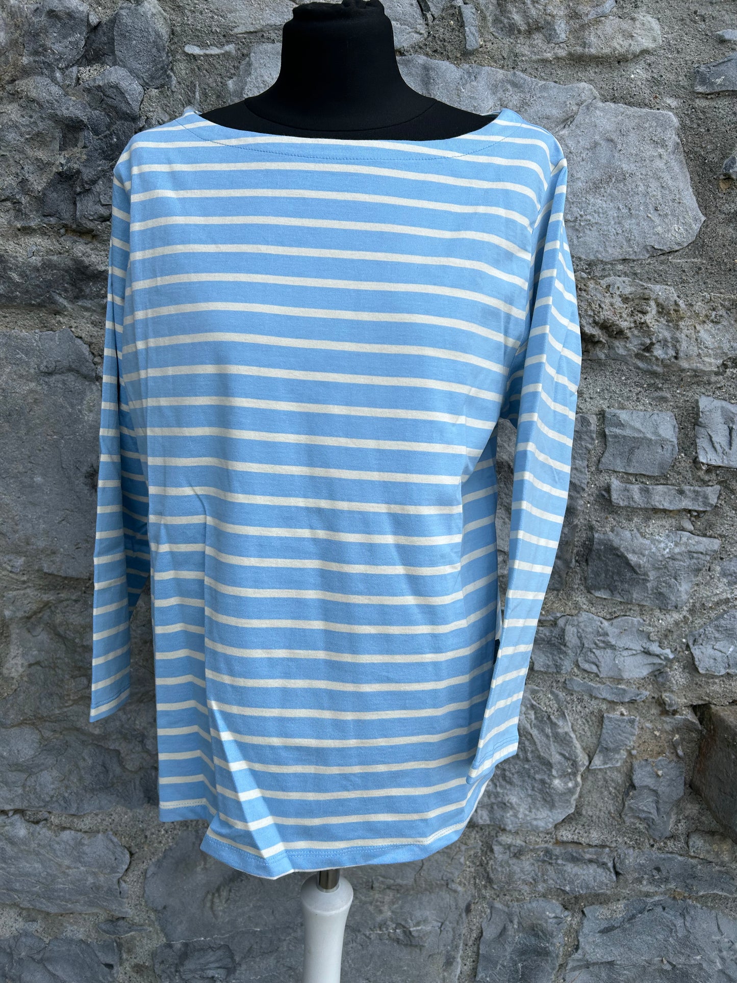 Blue stripy top uk 16