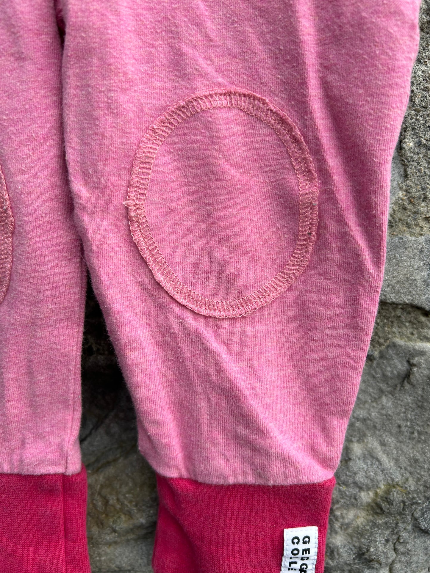 Pink rib pants 3-6m (62-68cm)