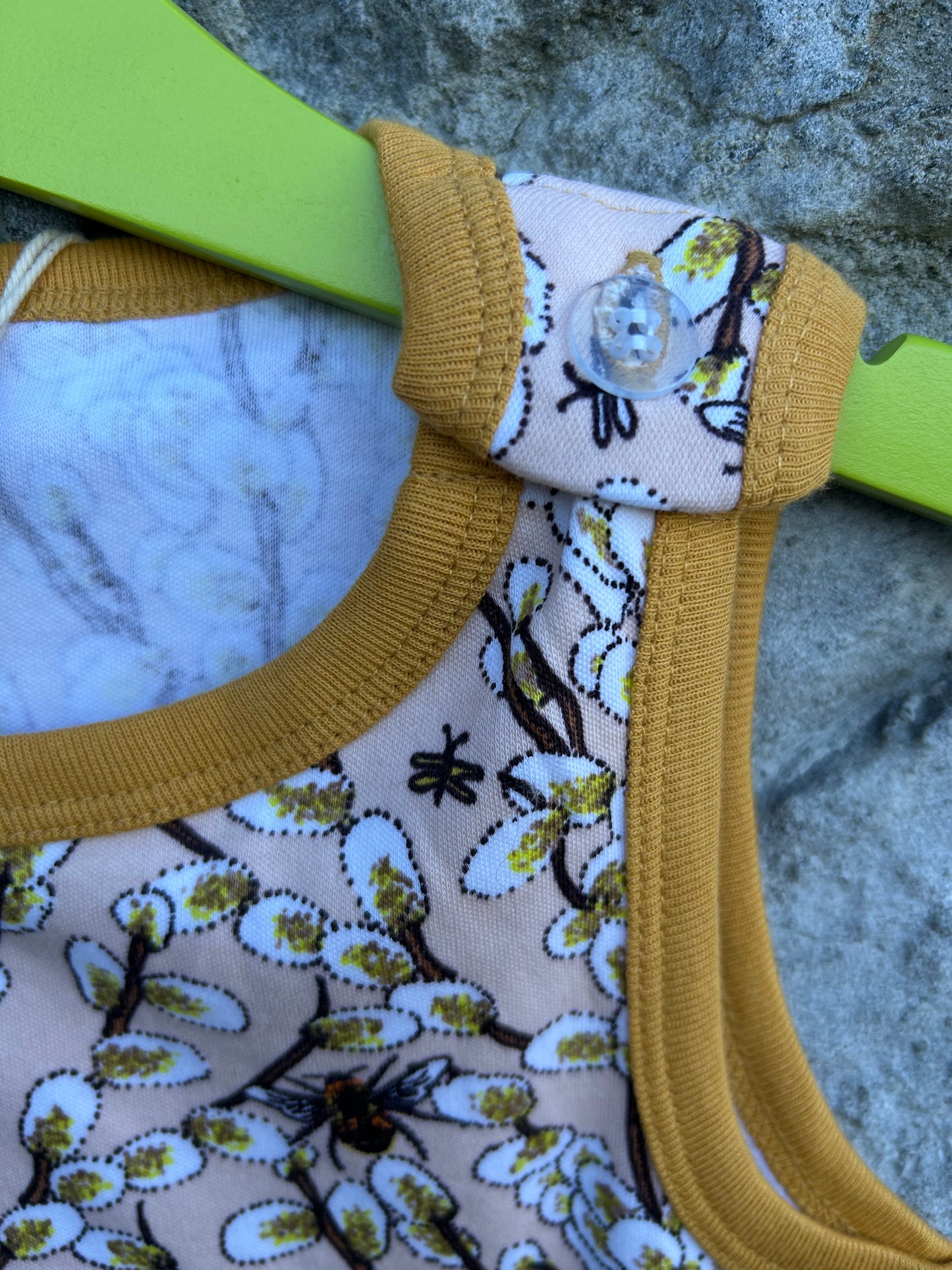 Goat willow peach dungarees 2y (92cm)