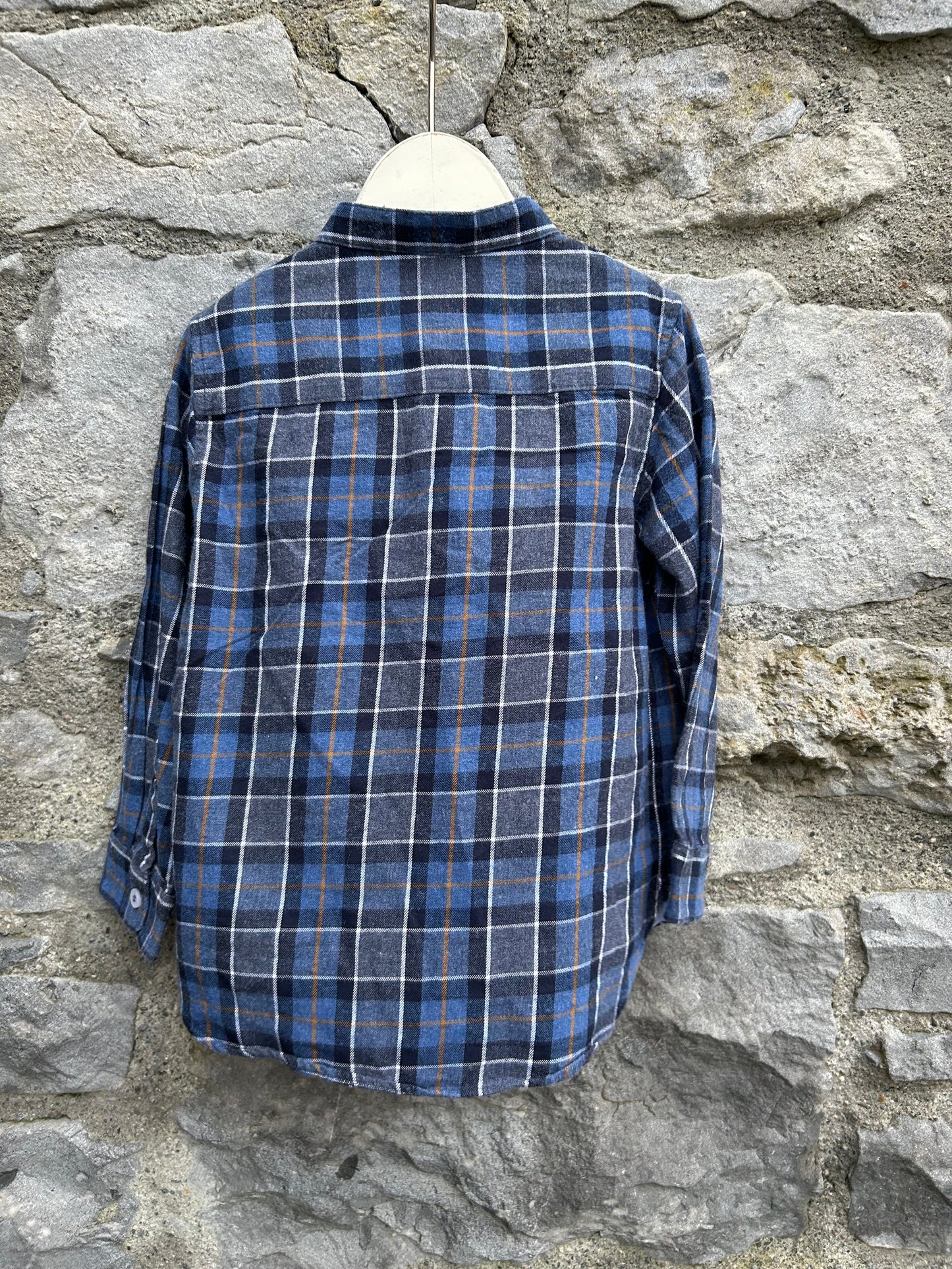 Blue&grey check shirt 2-3y (92-98cm)