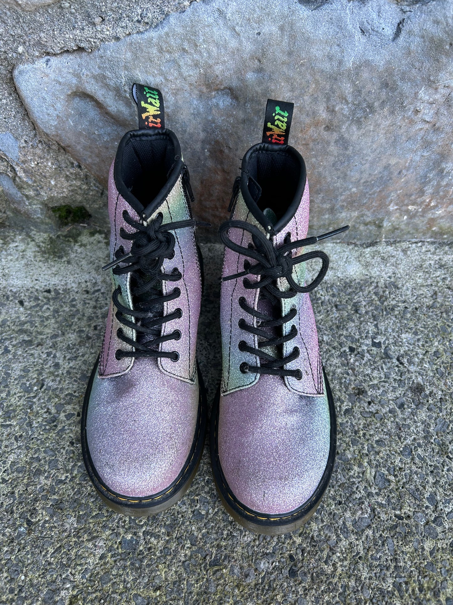 1460 Rainbow glitter boots uk 3 (eu 36)