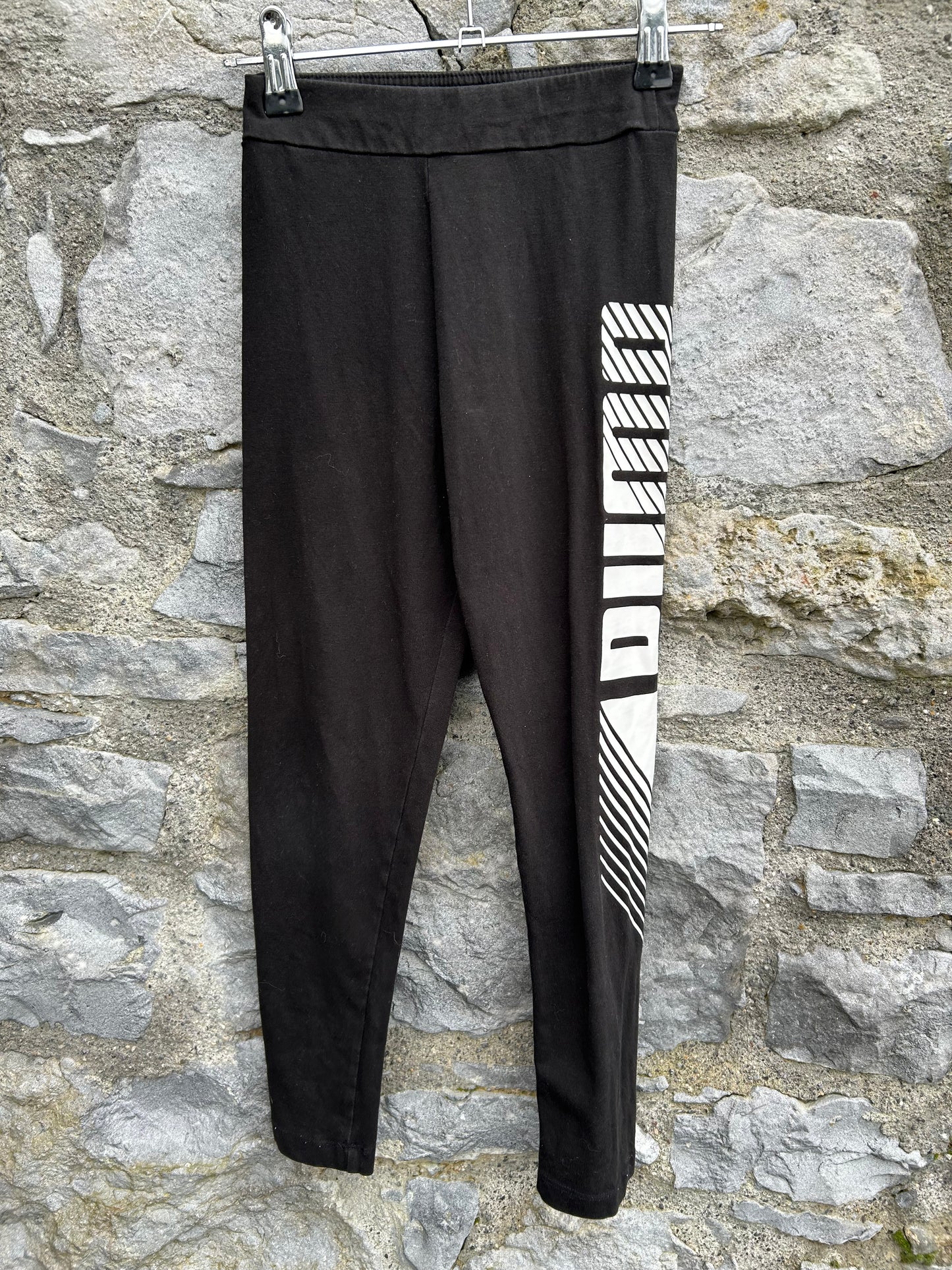 Black logo leggings 9-10y (134-140cm)